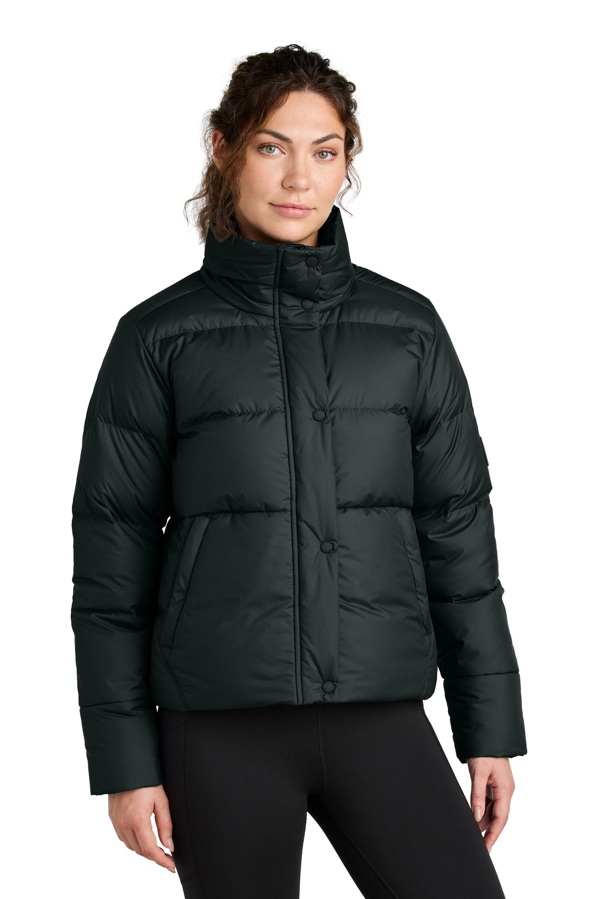 Custom Black Research Coldsnap Down Jacket OR322225, personalized by SanCanDo Swag in Argyle, TX