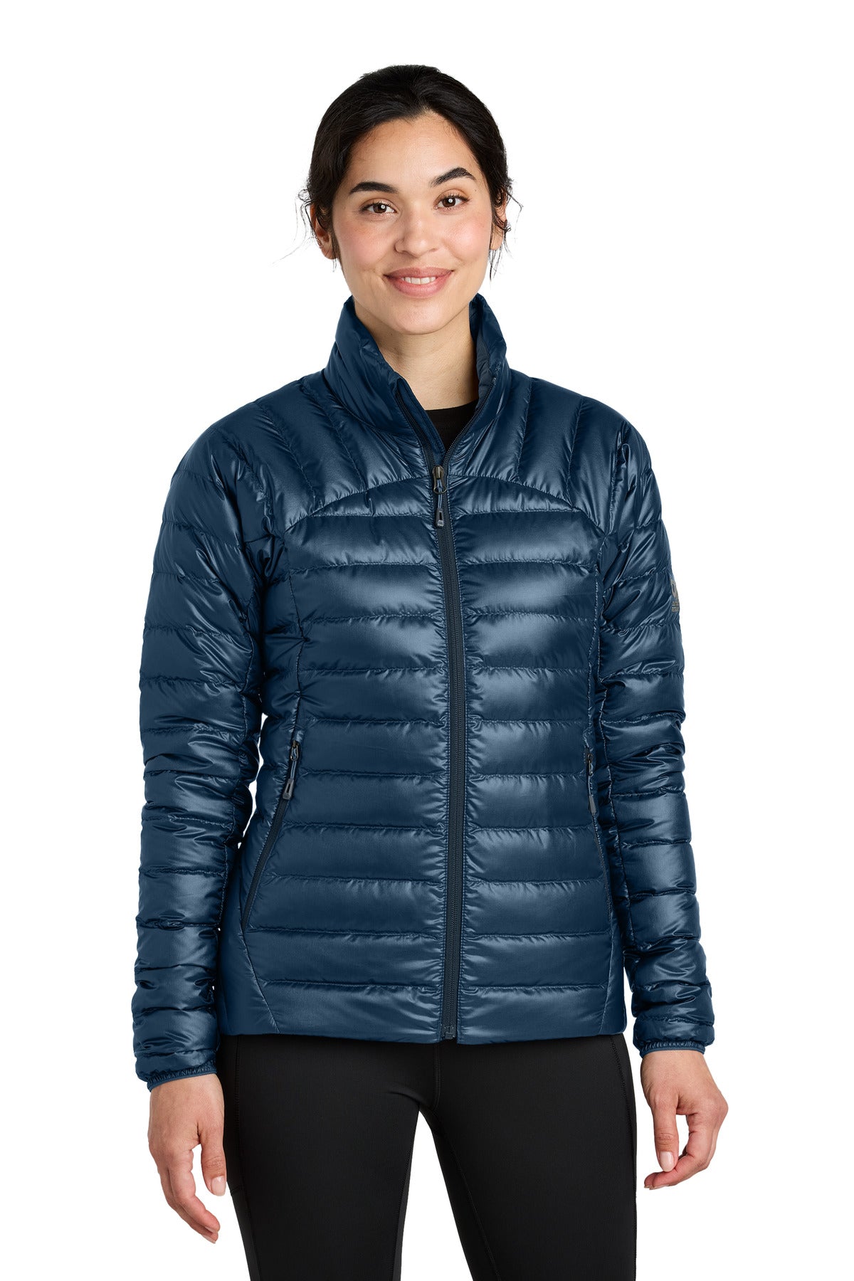 Custom Naval Blue 800 Tech Down Jacket OR322229, personalized by SanCanDo Swag in Argyle, TX