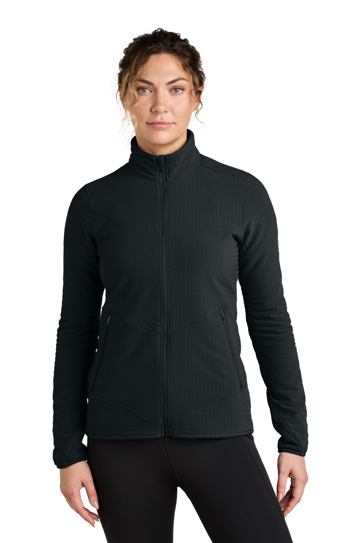 Custom Black Grid Soft Shell Jacket OR322265, personalized by SanCanDo Swag in Argyle, TX