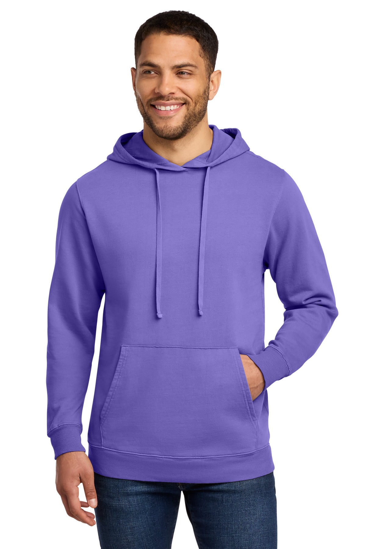 Custom Amethyst Beach Wash Garment-Dyed Hoodie PC098H, personalized by SanCanDo Swag in Argyle, TX