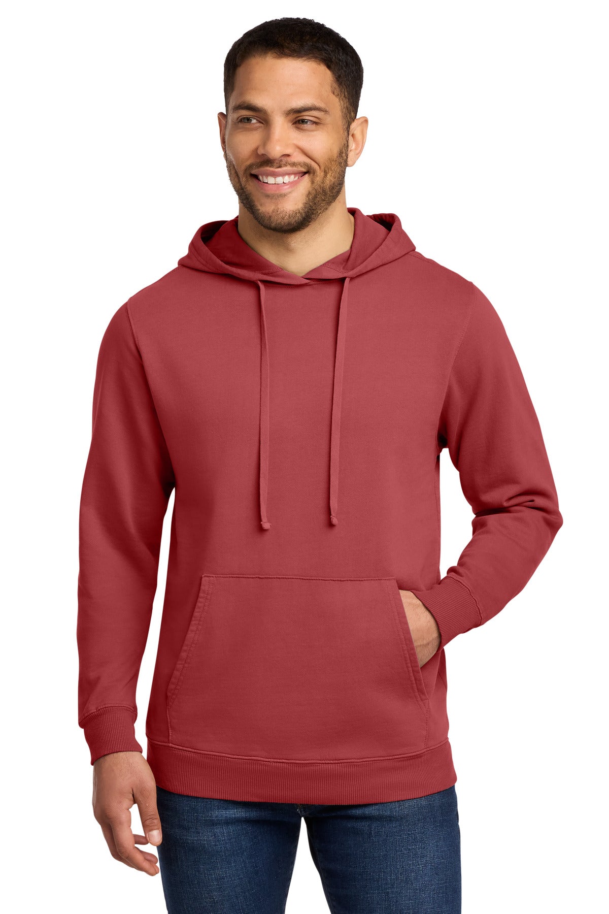 Custom Red Rock Beach Wash Garment-Dyed Hoodie PC098H, personalized by SanCanDo Swag in Argyle, TX