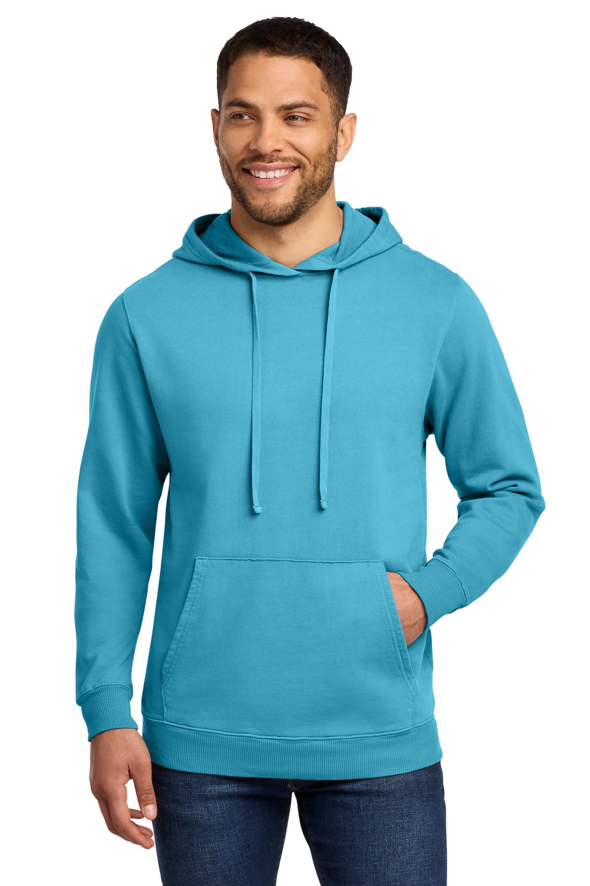 Custom Tidal Wave Beach Wash Garment-Dyed Hoodie PC098H, personalized by SanCanDo Swag in Argyle, TX