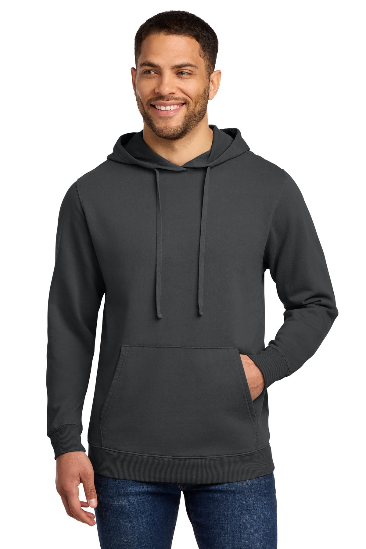 Custom Coal Beach Wash Garment-Dyed Hoodie PC098H, personalized by SanCanDo Swag in Argyle, TX