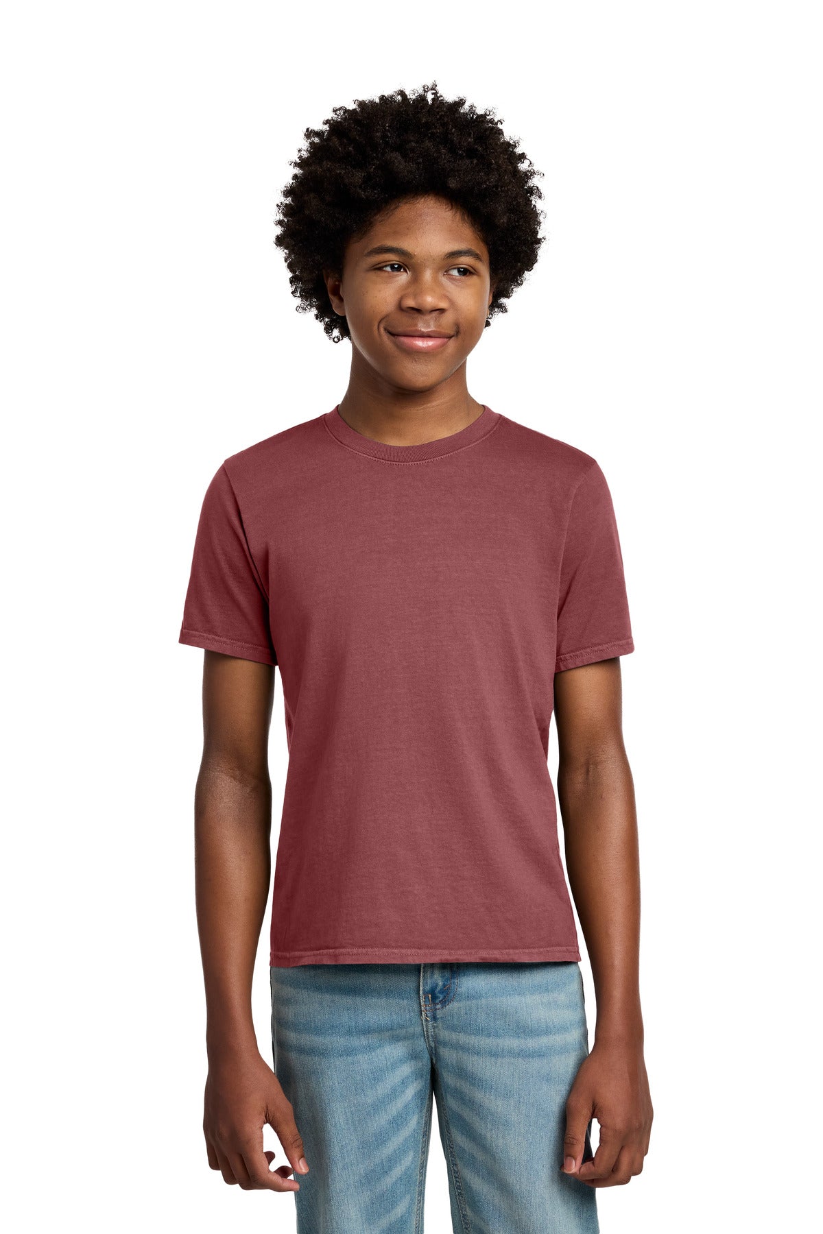 Custom Red Rock Youth Beach Wash Garment-Dyed Tee PC099Y, personalized by SanCanDo Swag in Argyle, TX