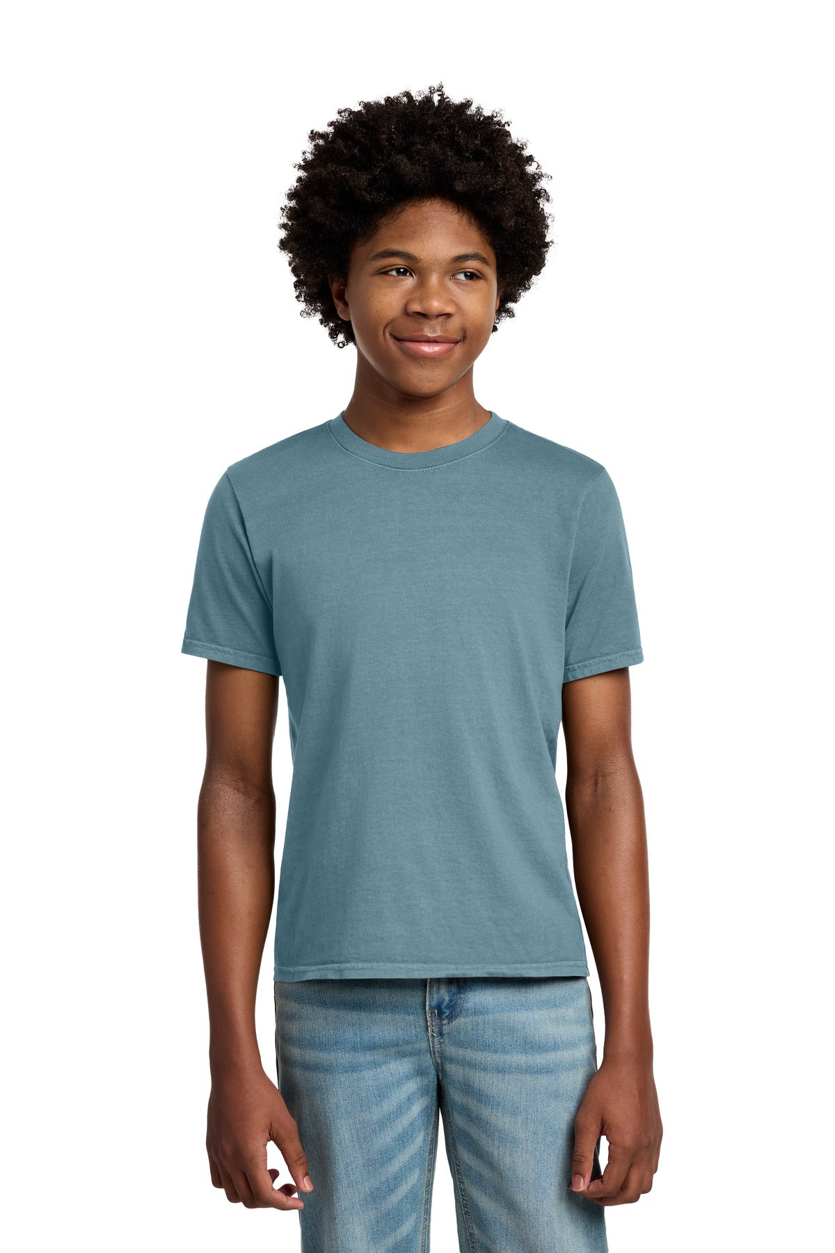 Custom Mist Youth Beach Wash Garment-Dyed Tee PC099Y, personalized by SanCanDo Swag in Argyle, TX