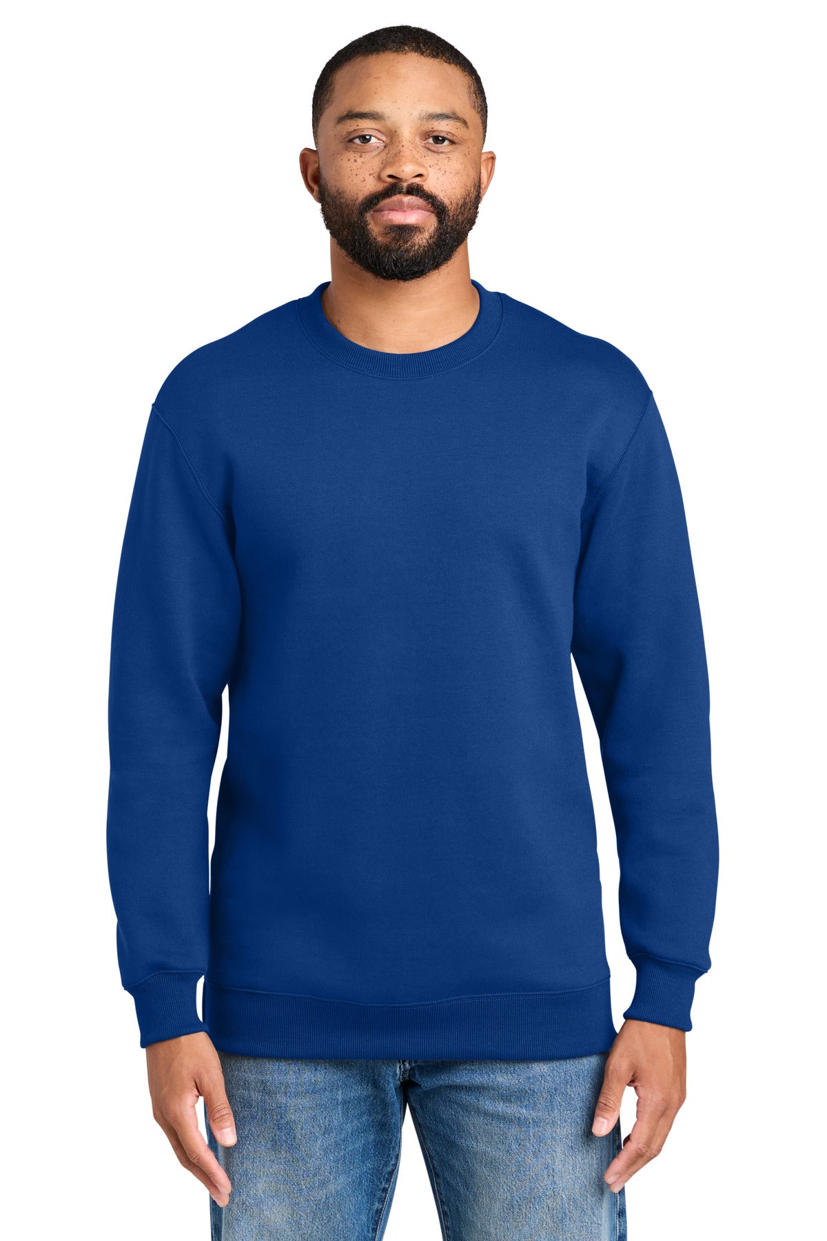 Custom True Royal Foundation Fleece Pullover Crewneck PC107, personalized by SanCanDo Swag in Argyle, TX