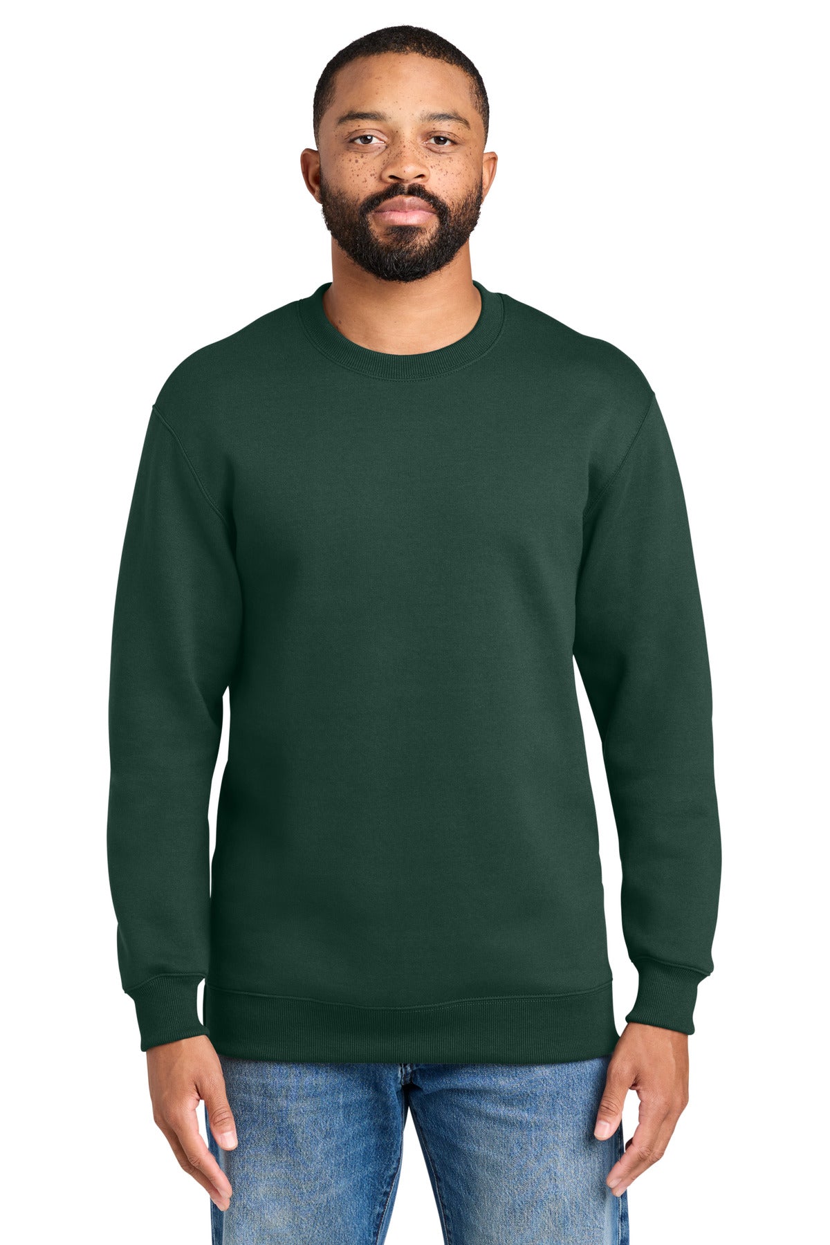 Custom Dark Green Foundation Fleece Pullover Crewneck PC107, personalized by SanCanDo Swag in Argyle, TX