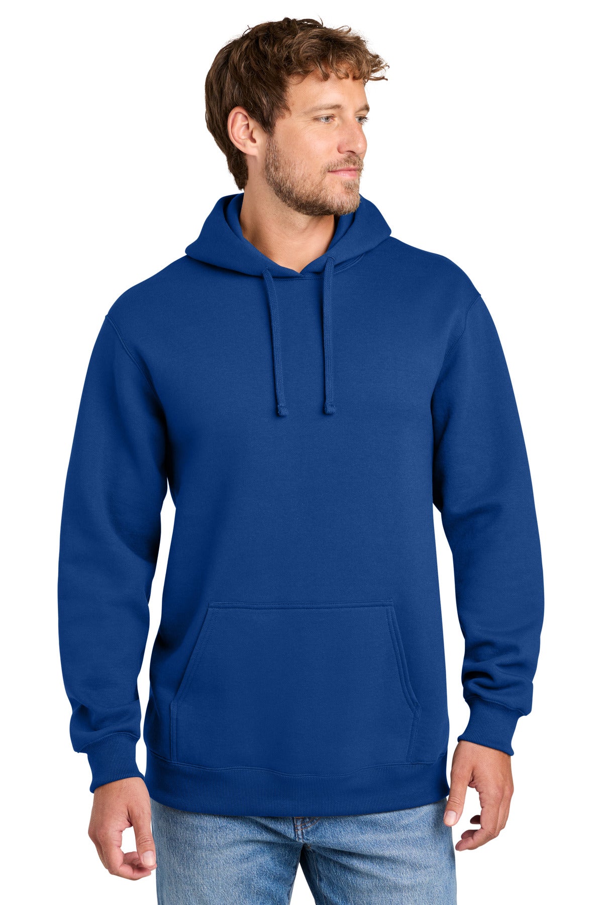 Custom True Royal Foundation Fleece Hoodie PC107H, personalized by SanCanDo Swag in Argyle, TX