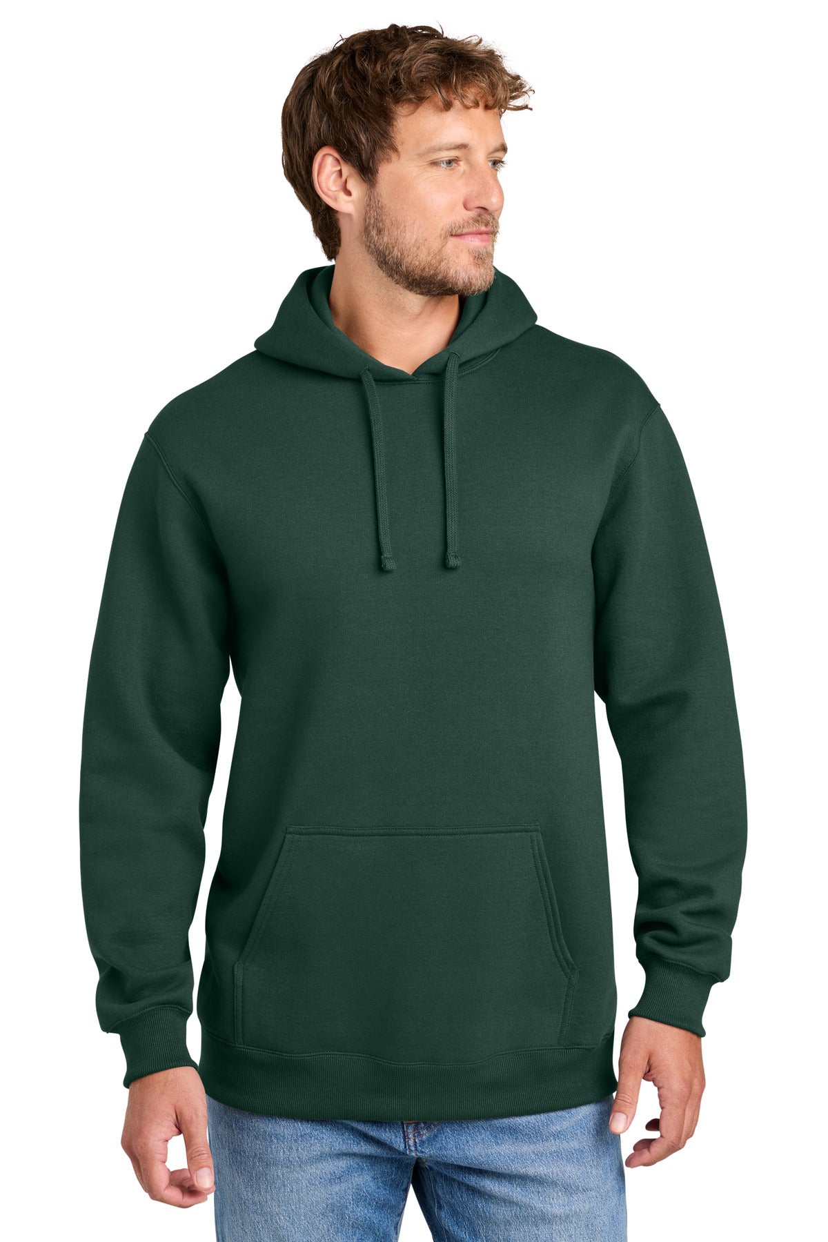 Custom Dark Green Foundation Fleece Hoodie PC107H, personalized by SanCanDo Swag in Argyle, TX
