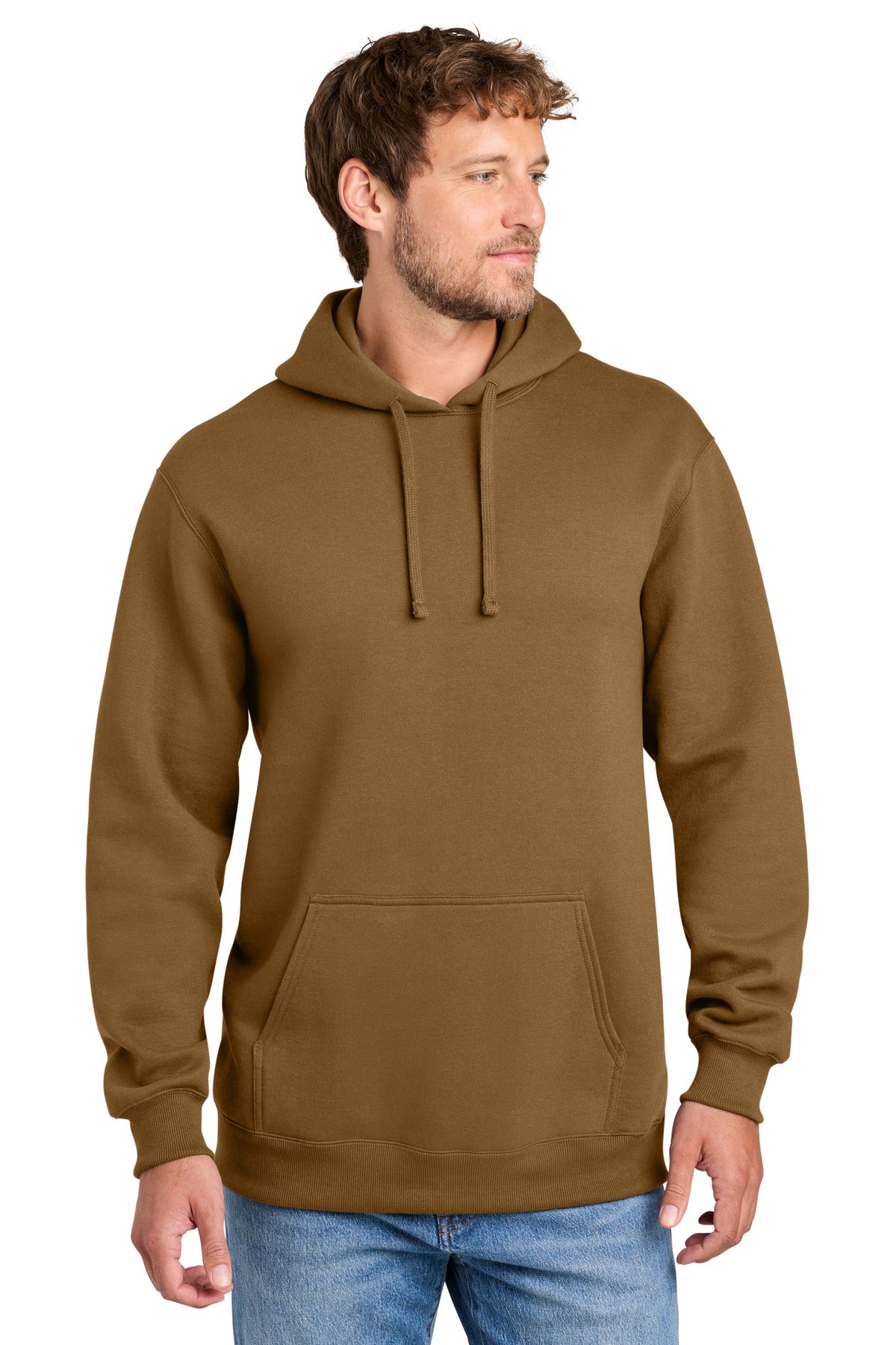 Custom Duck Brown Foundation Fleece Hoodie PC107H, personalized by SanCanDo Swag in Argyle, TX