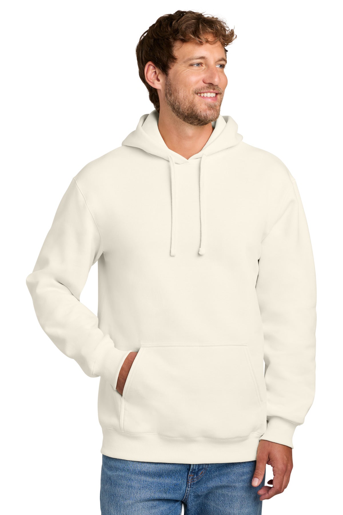 Custom Ivory Foundation Fleece Hoodie PC107H, personalized by SanCanDo Swag in Argyle, TX