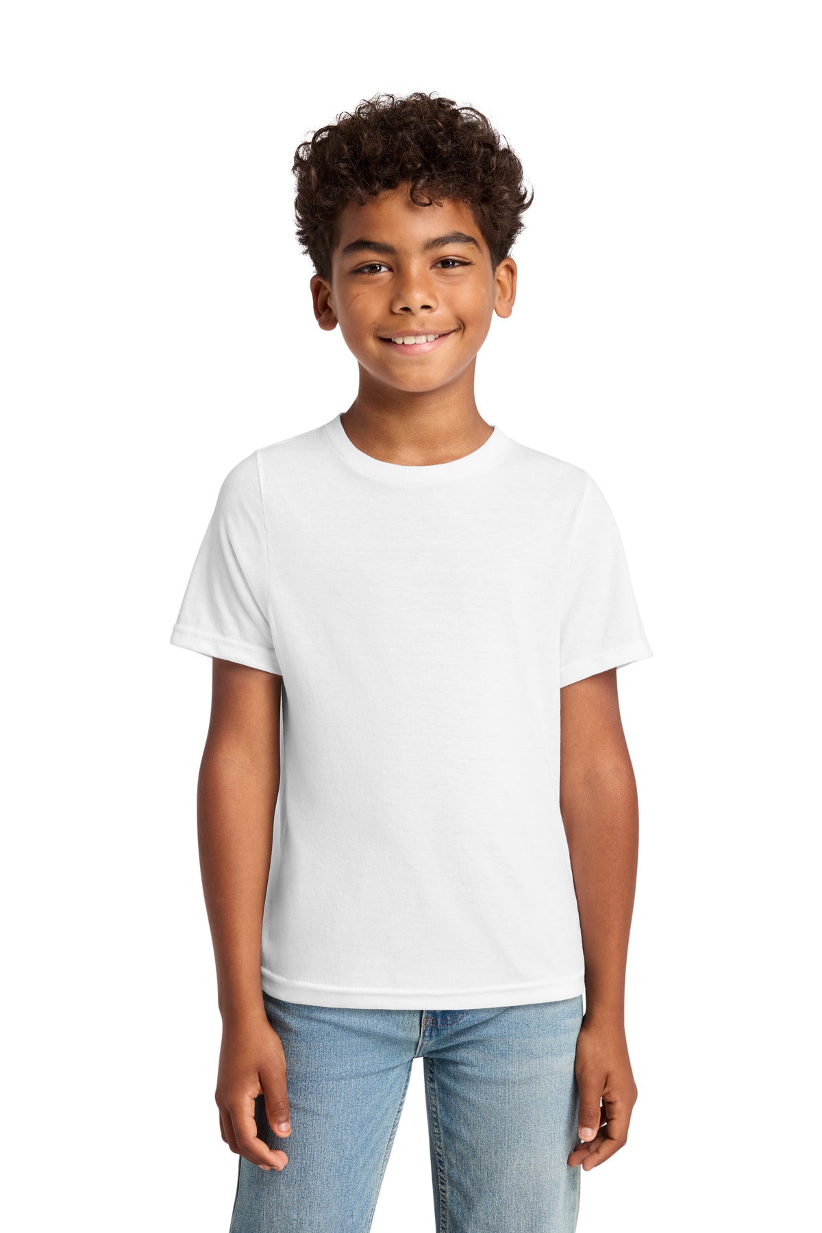 Custom White Youth Tri-Blend Tee PC330Y, personalized by SanCanDo Swag in Argyle, TX