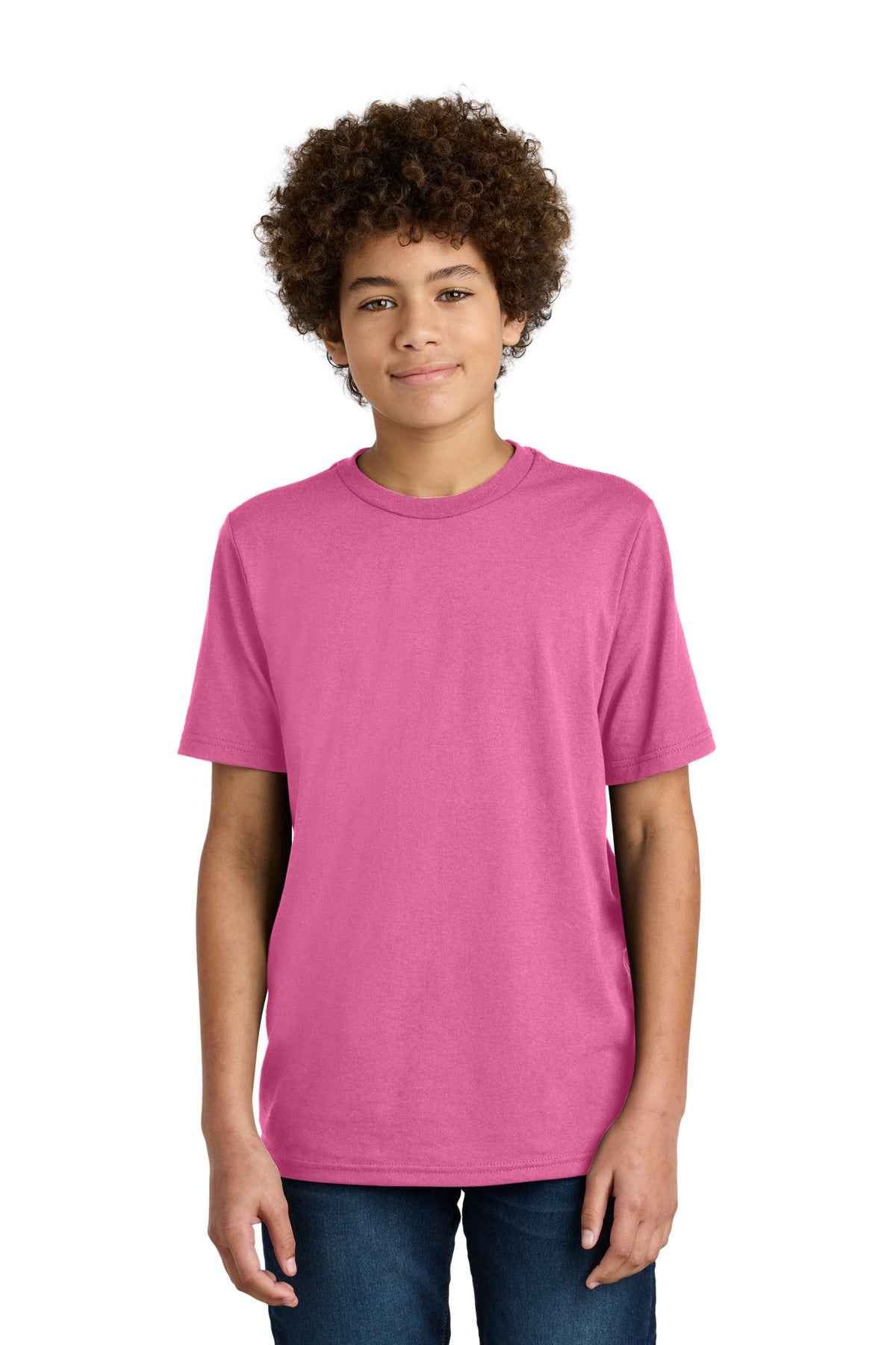 Custom Awareness Pink Youth CVC Tee PC340Y, personalized by SanCanDo Swag in Argyle, TX