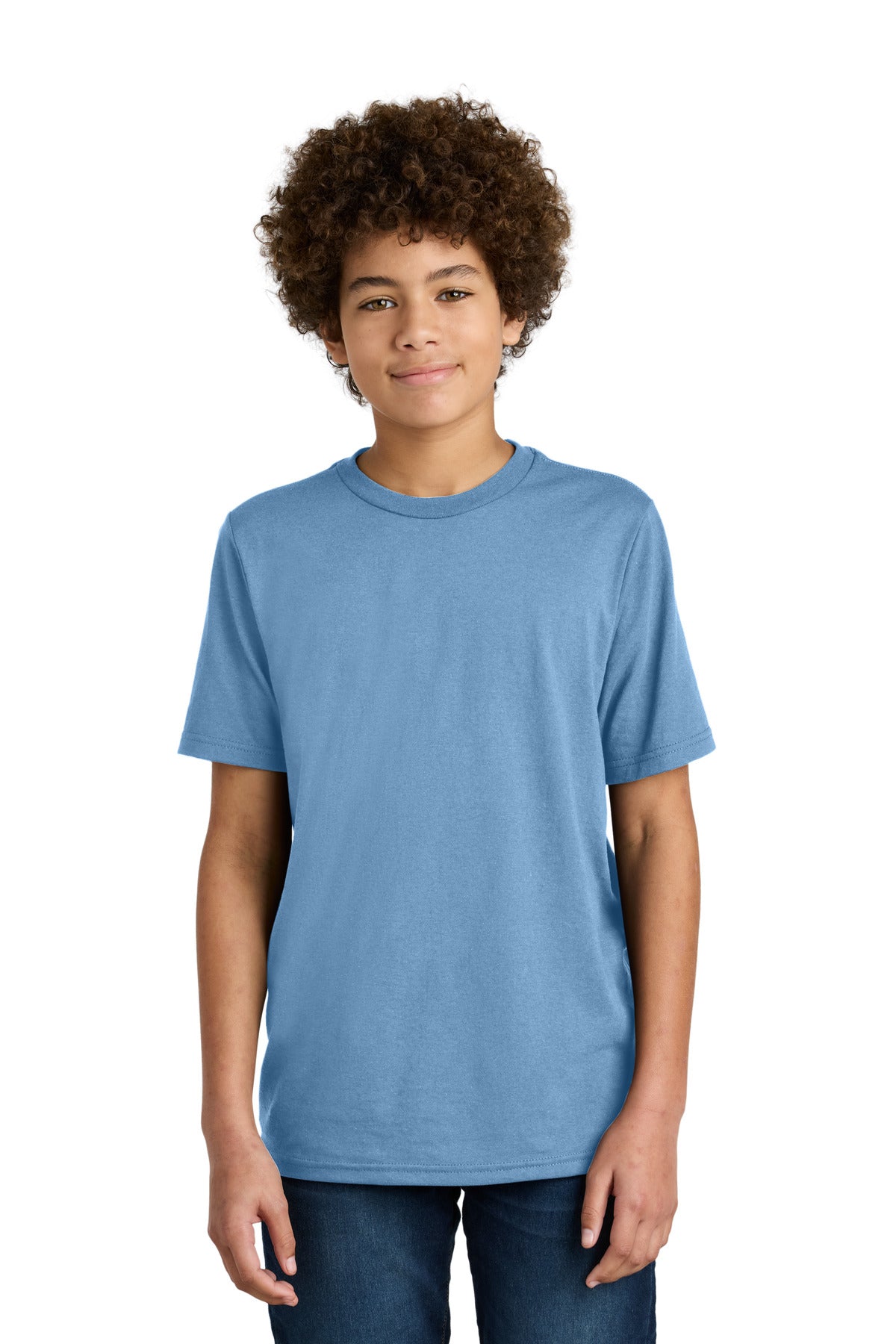 Custom Tundra Blue Youth CVC Tee PC340Y, personalized by SanCanDo Swag in Argyle, TX