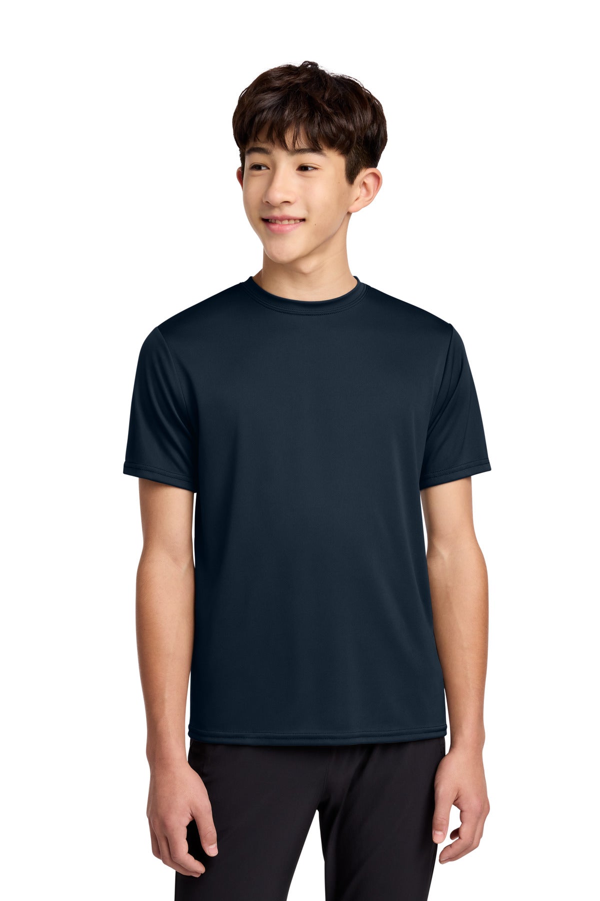 Custom True Navy Youth Performance Tee PC380Y, personalized by SanCanDo Swag in Argyle, TX