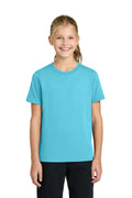 Custom Aquatic Blue Youth Easy Cotton Tee PC43Y, personalized by SanCanDo Swag in Argyle, TX