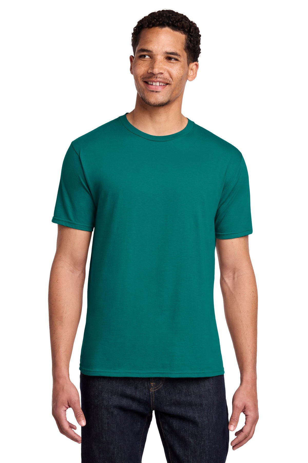 Custom Port & Company Tee PC450 in Team Teal, personalized by SanCanDo Swag in Argyle, TX