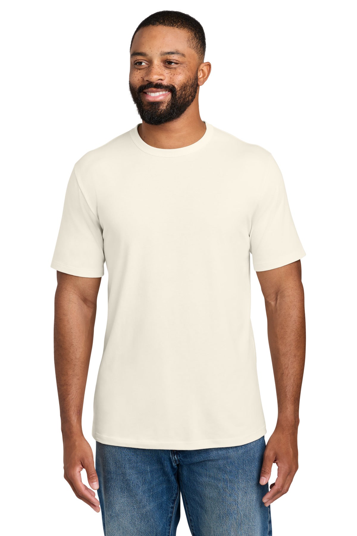 Custom Port & Company Varsity Tee PC460 in Eggshell, personalized by SanCanDo Swag in Argyle, TX