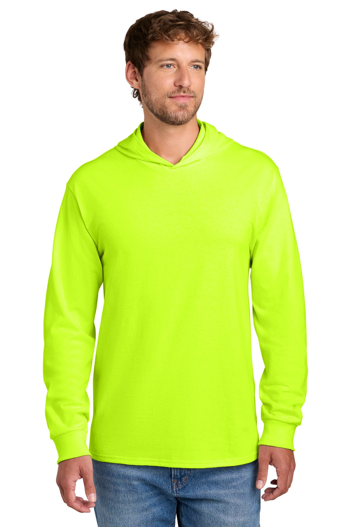 Custom Port & Company Jersey Hoodie PC54H in S. Green, personalized by SanCanDo Swag in Argyle, TX
