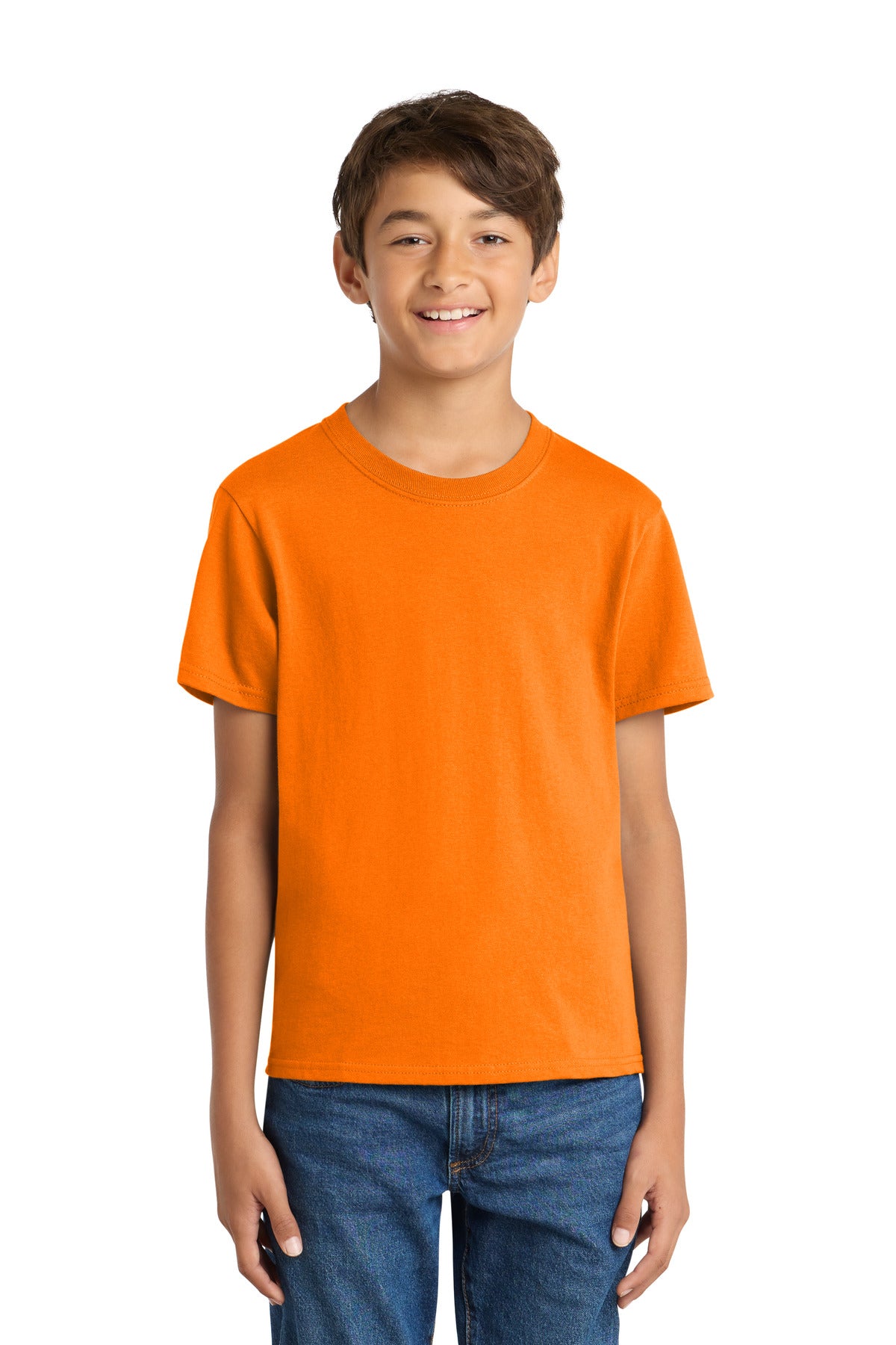 Custom Tennessee Orange Youth Core Cotton Tee PC54Y, personalized by SanCanDo Swag in Argyle, TX