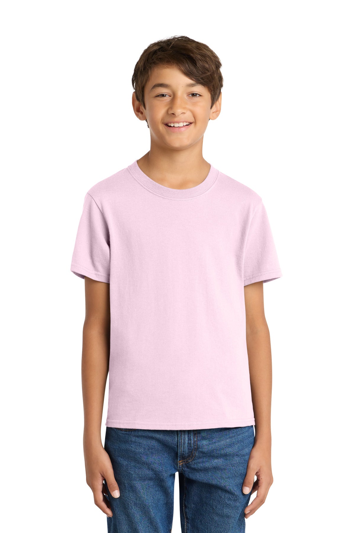 Custom Cherry Blossom Youth Core Cotton Tee PC54Y, personalized by SanCanDo Swag in Argyle, TX