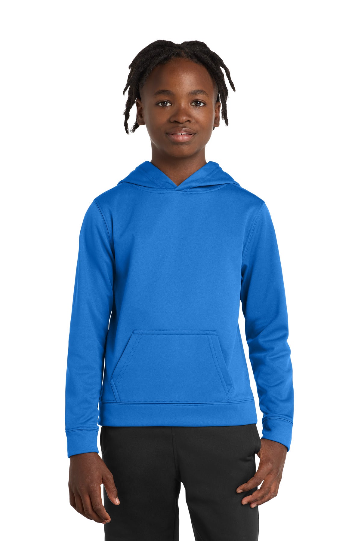 Custom Royal Youth Performance Fleece Hoodie PC590YH, personalized by SanCanDo Swag in Argyle, TX