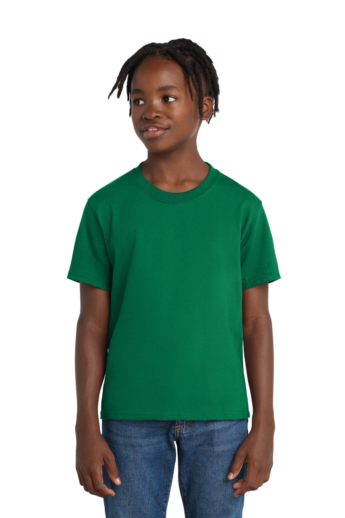Custom Kelly Youth Essential Tee PC61Y, personalized by SanCanDo Swag in Argyle, TX