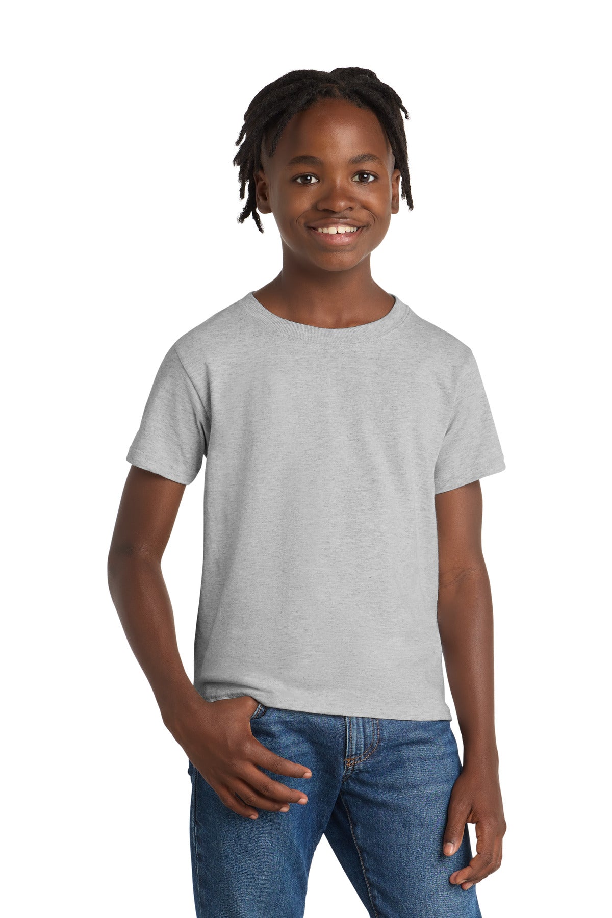 Custom Ash Youth Essential Tee PC61Y, personalized by SanCanDo Swag in Argyle, TX