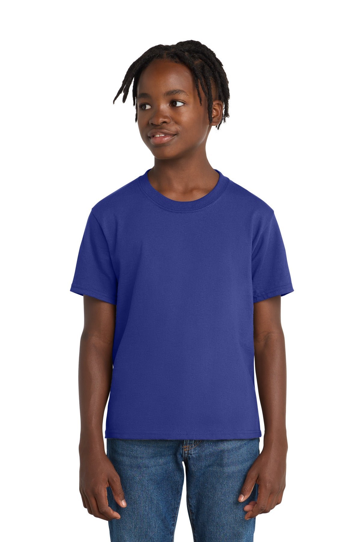 Custom Deep Marine Youth Essential Tee PC61Y, personalized by SanCanDo Swag in Argyle, TX
