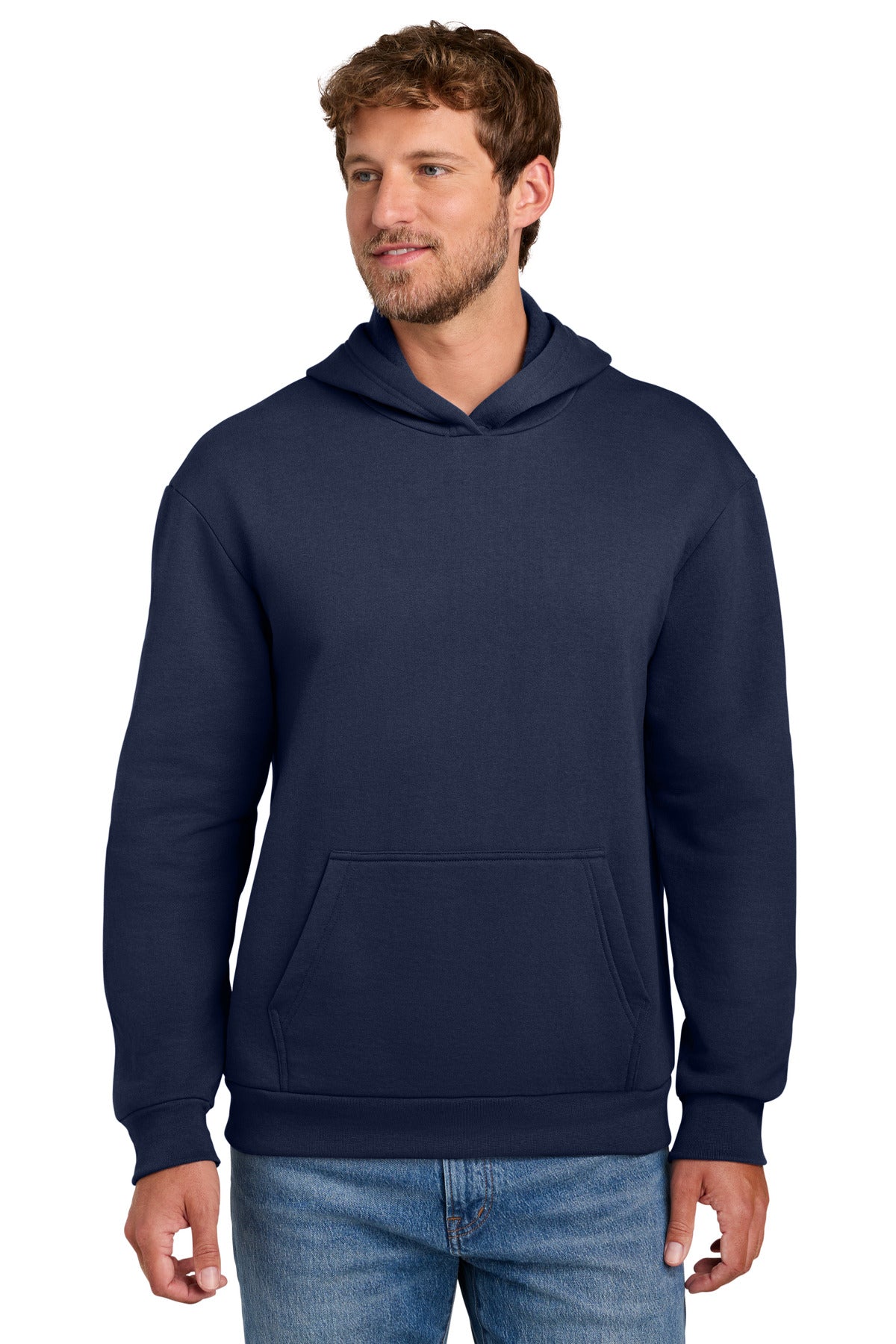 Custom True Navy Easy Fleece Hoodie PC68H, personalized by SanCanDo Swag in Argyle, TX