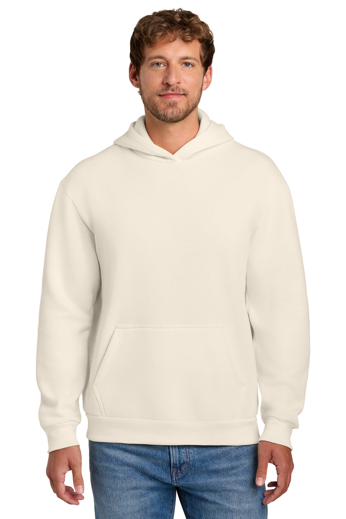 Custom Natural Easy Fleece Hoodie PC68H, personalized by SanCanDo Swag in Argyle, TX