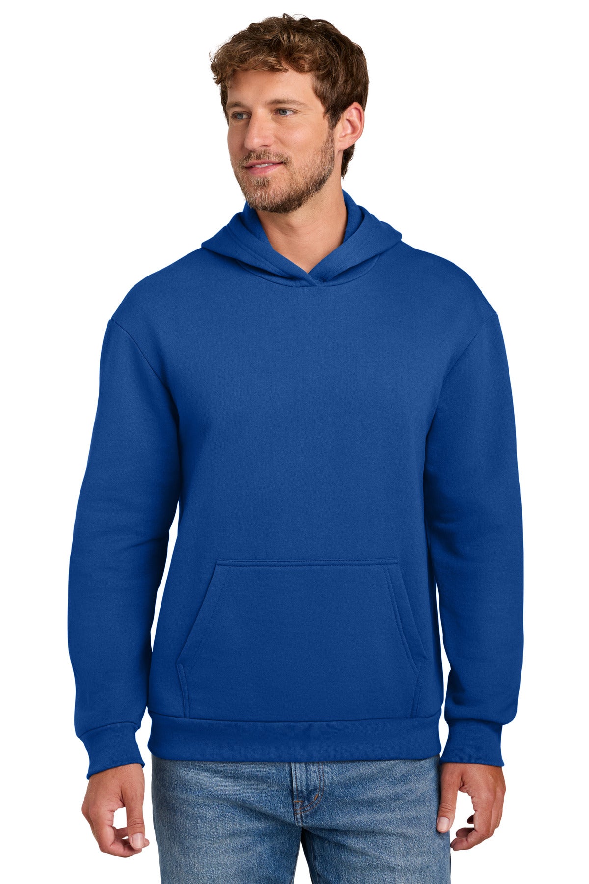 Custom True Royal Easy Fleece Hoodie PC68H, personalized by SanCanDo Swag in Argyle, TX