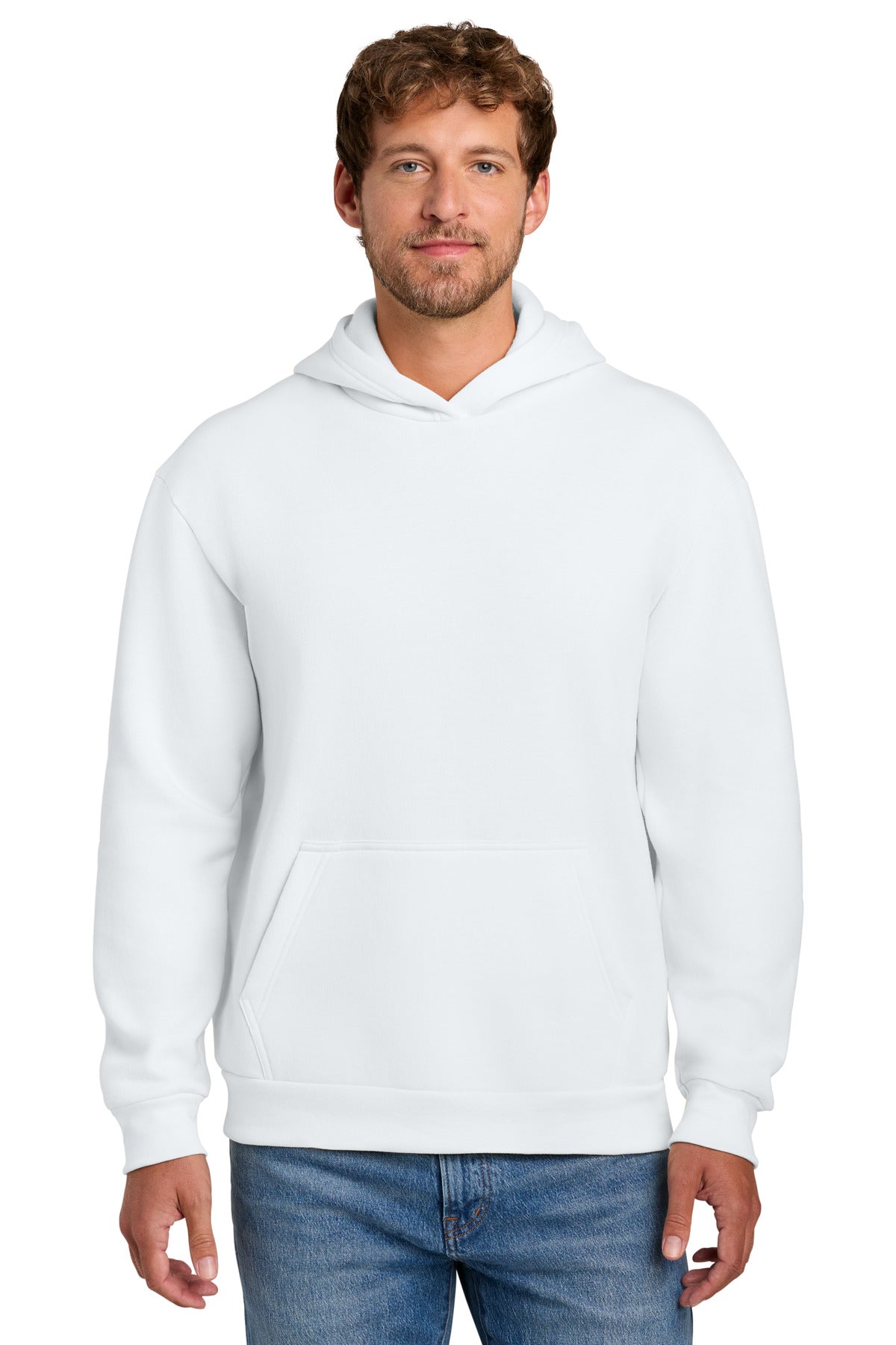 Custom White Easy Fleece Hoodie PC68H, personalized by SanCanDo Swag in Argyle, TX