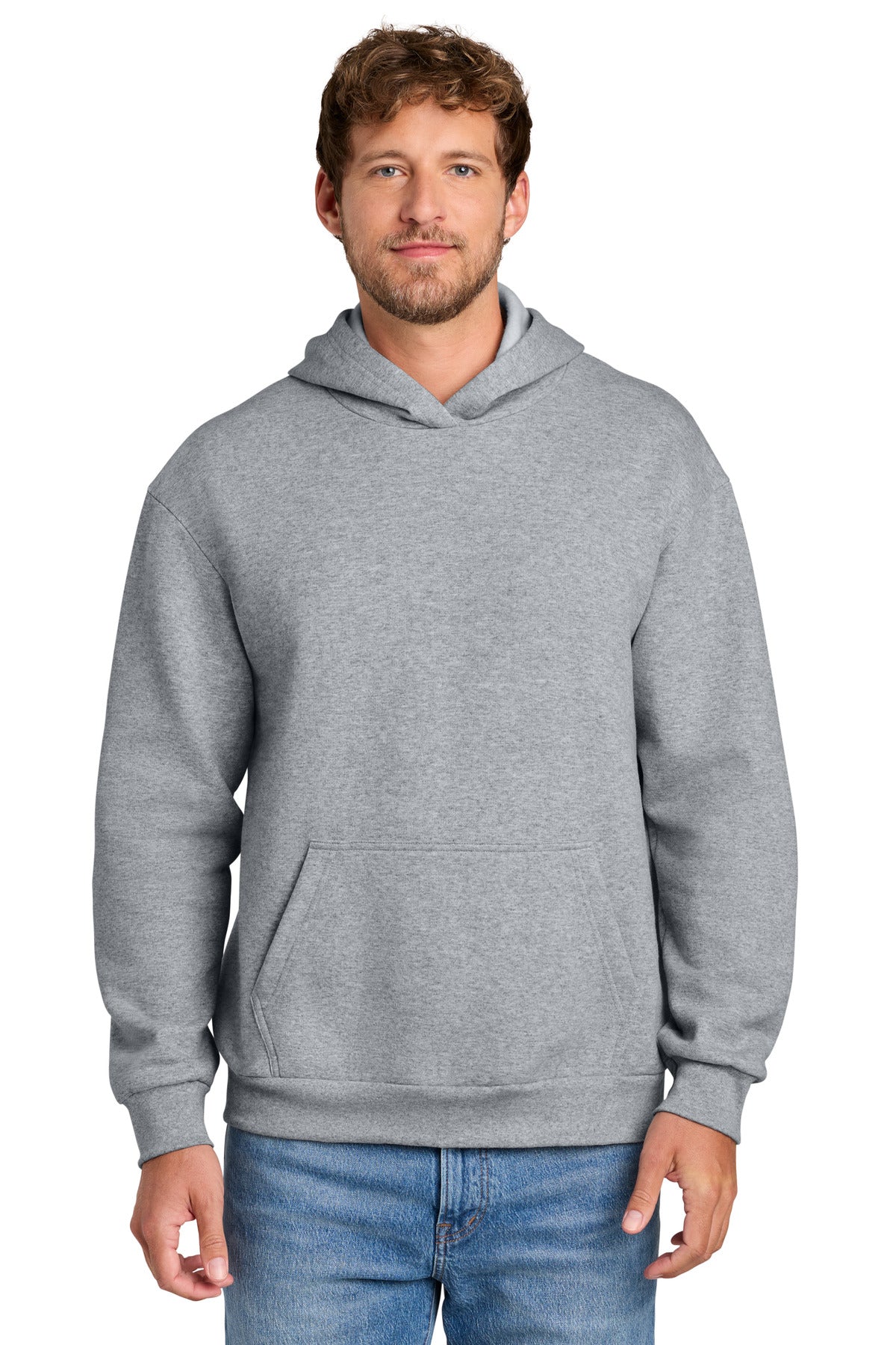Custom Athletic Heather Easy Fleece Hoodie PC68H, personalized by SanCanDo Swag in Argyle, TX