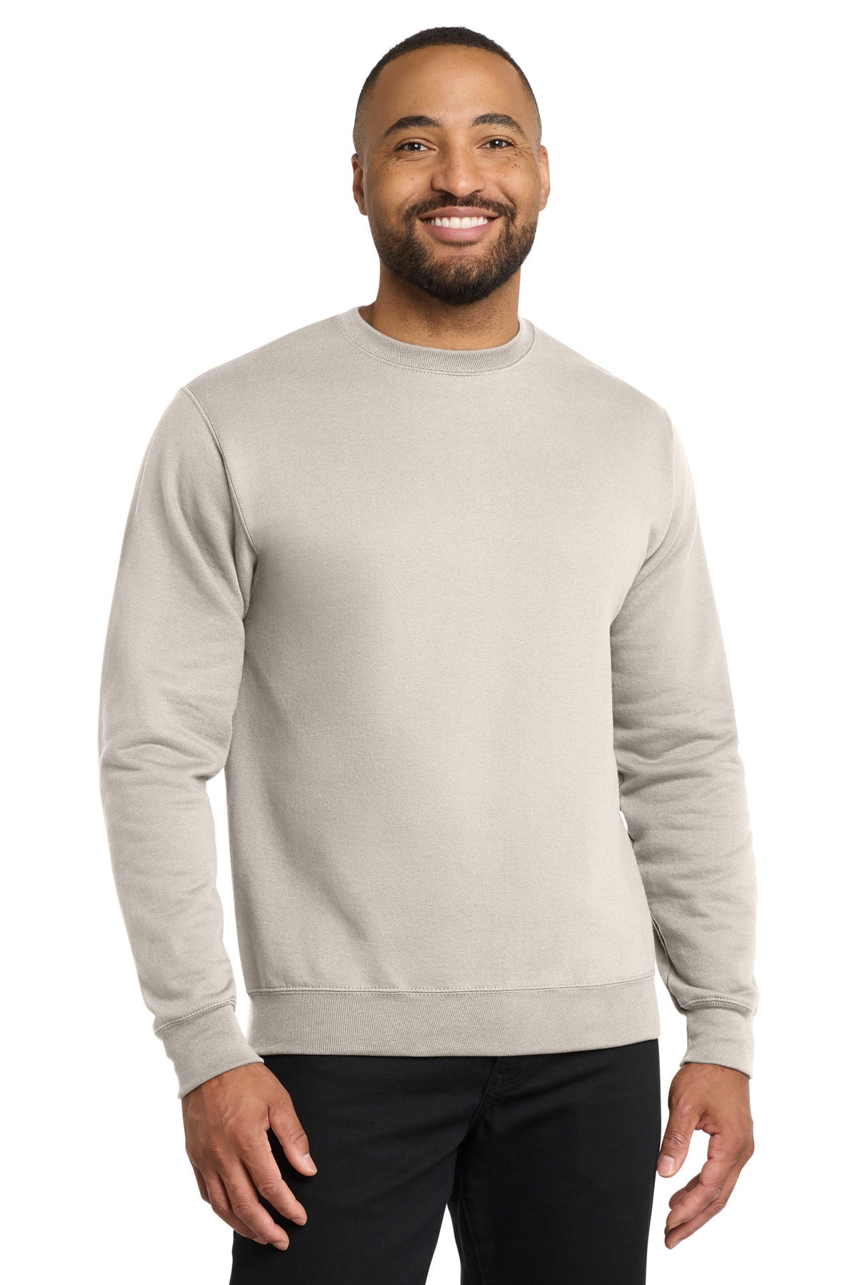 Custom Natural Core Fleece Crewneck PC78, personalized by SanCanDo Swag in Argyle, TX