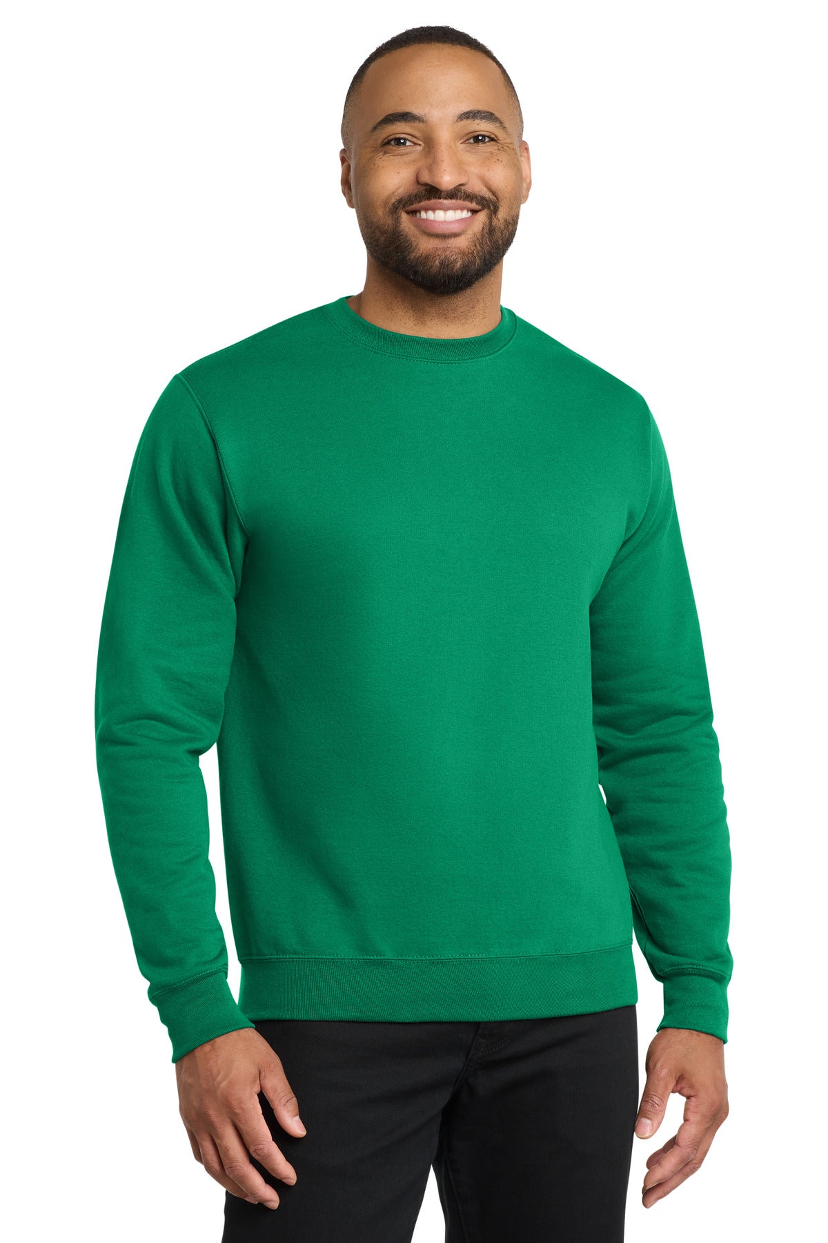Custom Kelly Core Fleece Crewneck PC78, personalized by SanCanDo Swag in Argyle, TX