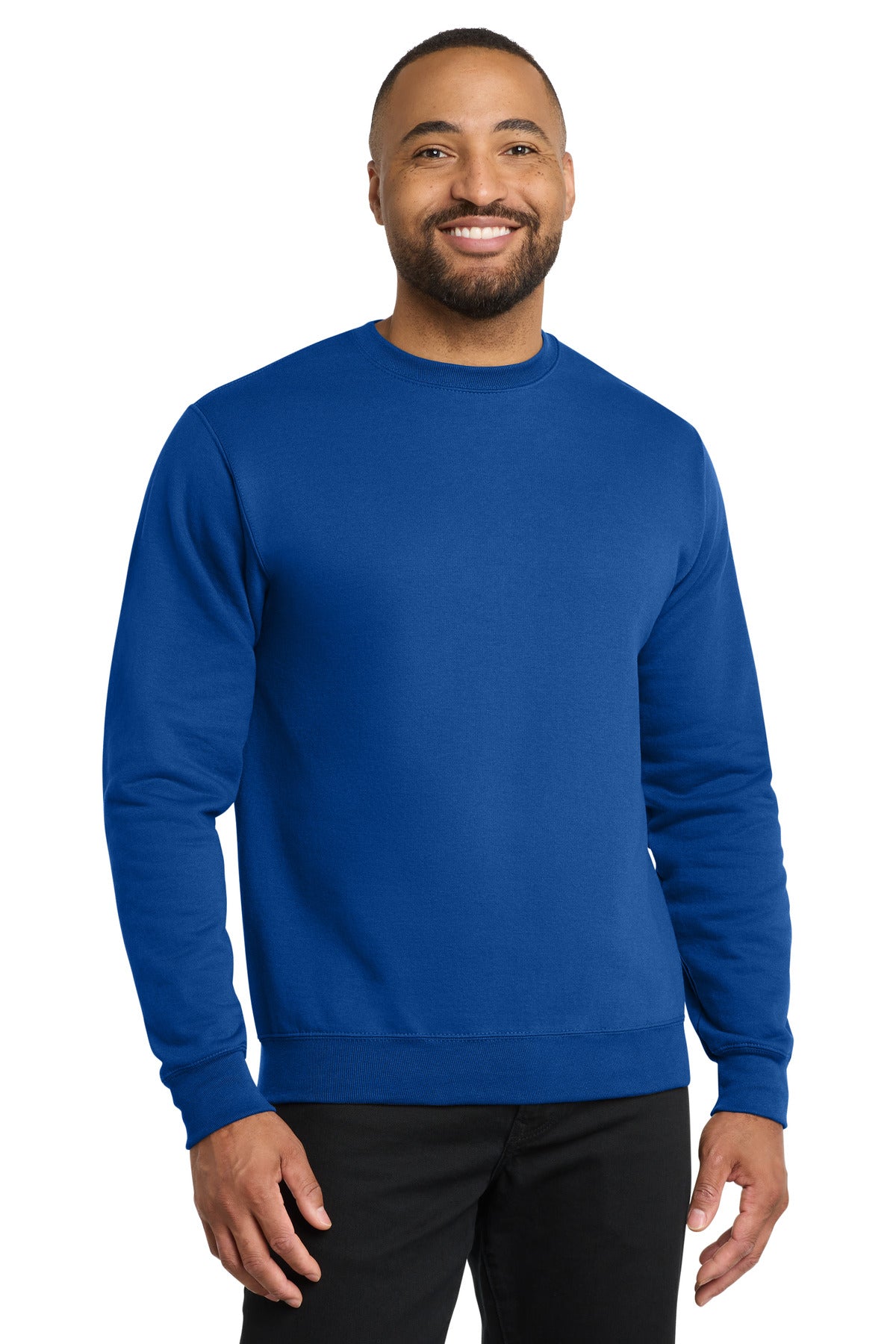 Custom Royal Core Fleece Crewneck PC78, personalized by SanCanDo Swag in Argyle, TX