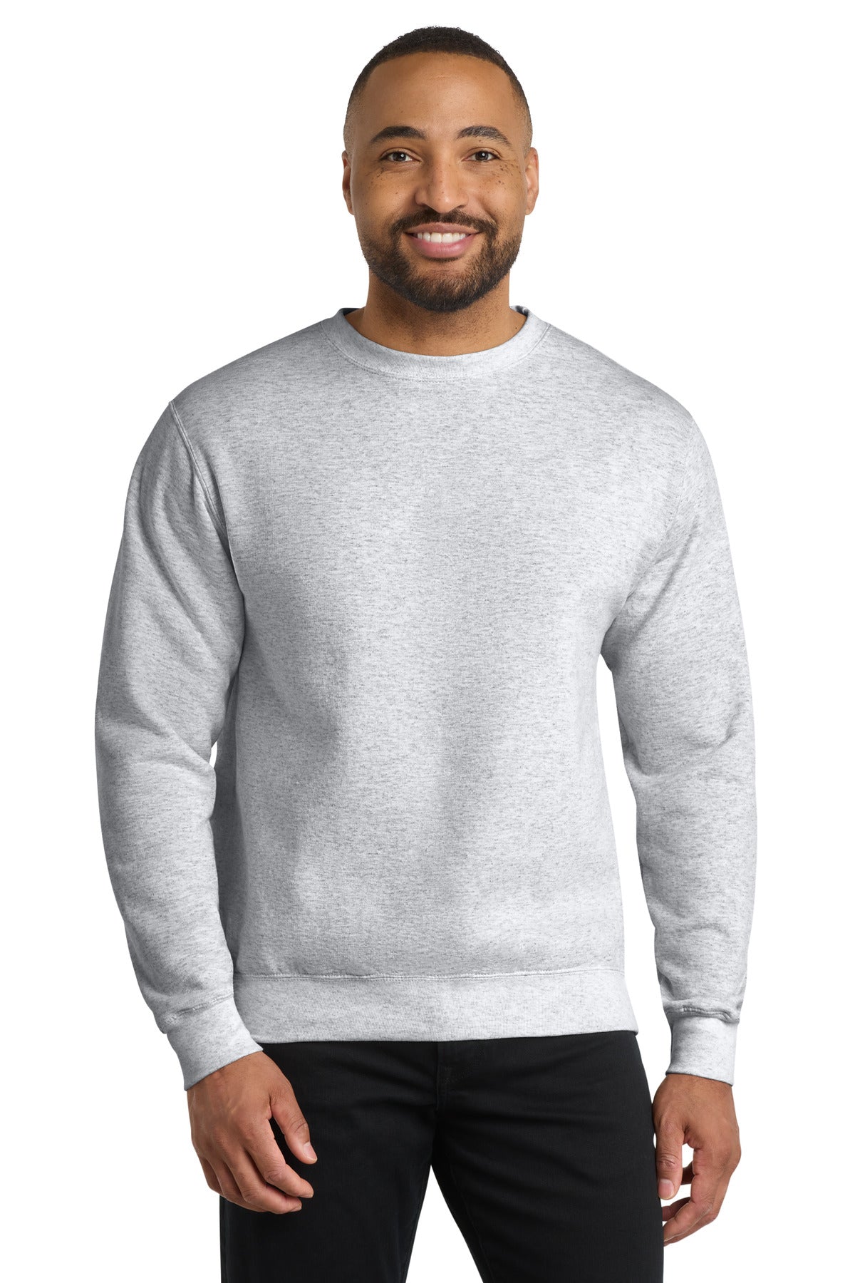 Custom Ash Core Fleece Crewneck PC78, personalized by SanCanDo Swag in Argyle, TX