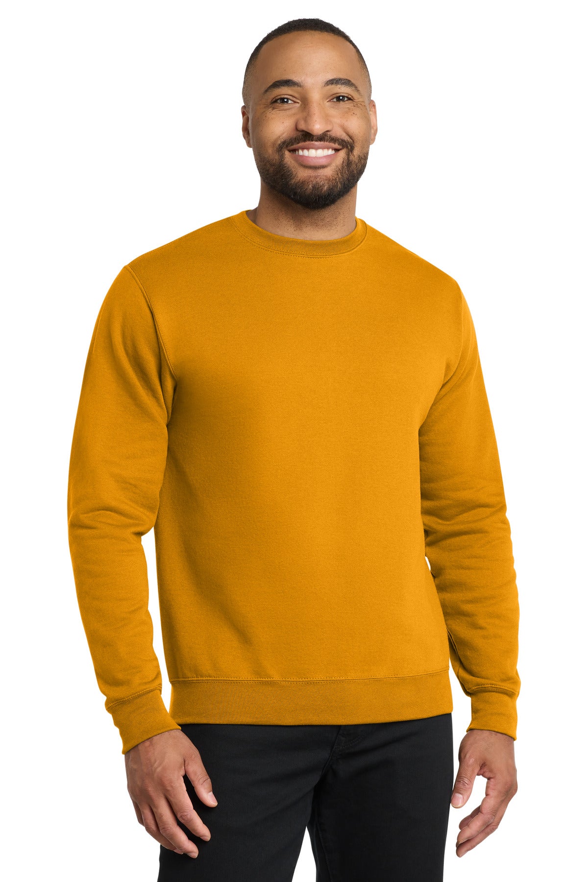 Custom Gold Core Fleece Crewneck PC78, personalized by SanCanDo Swag in Argyle, TX