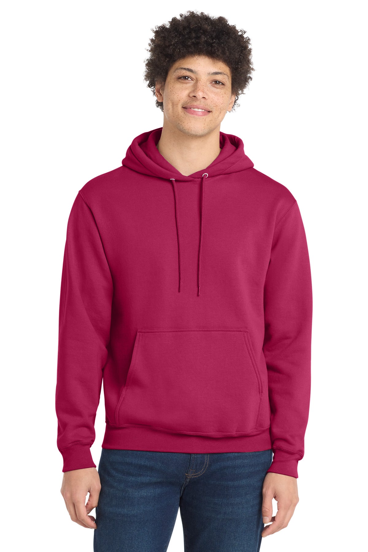 Custom Flush Pink Core Fleece Hoodie PC78H, personalized by SanCanDo Swag in Argyle, TX