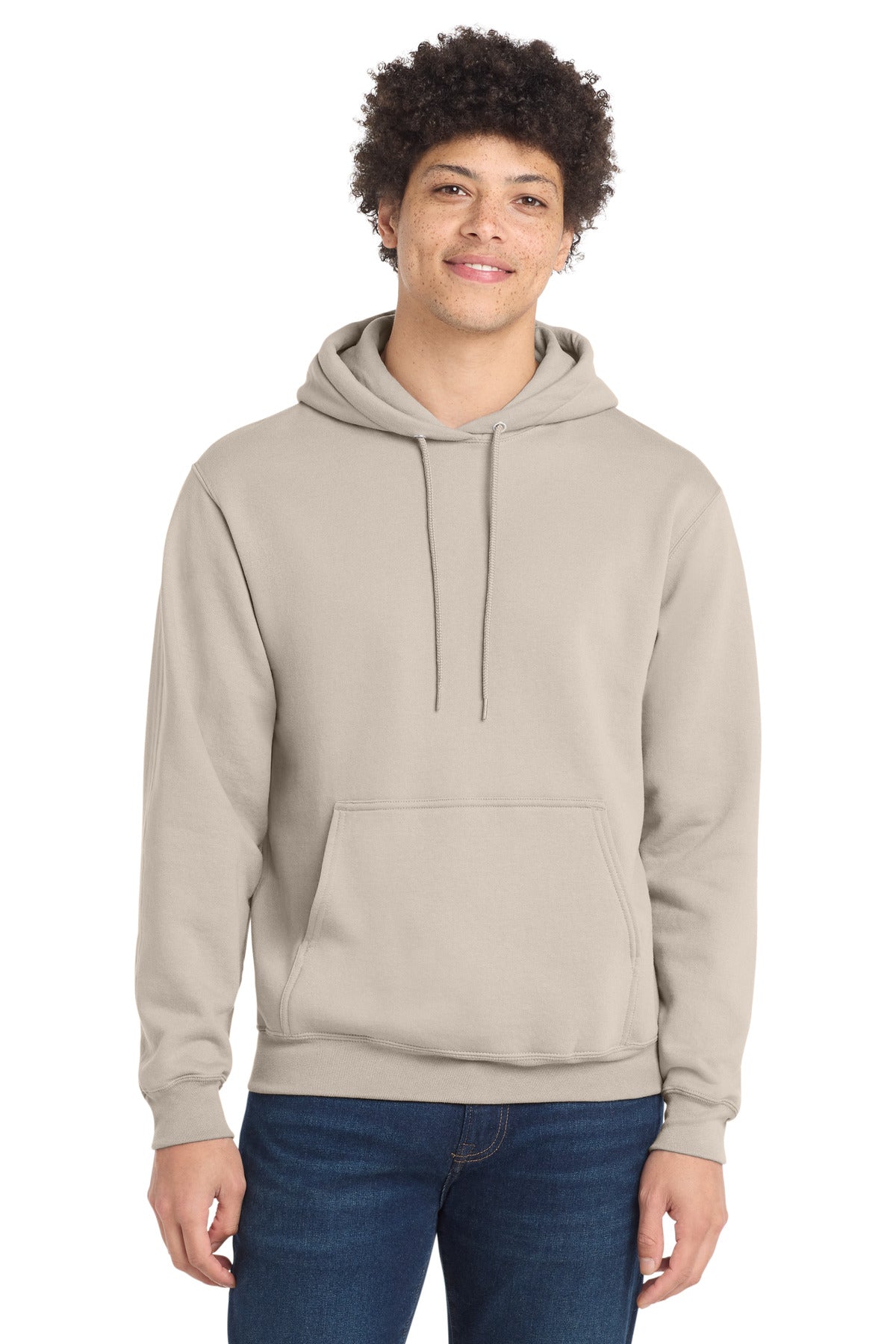 Custom Light Sand Core Fleece Hoodie PC78H, personalized by SanCanDo Swag in Argyle, TX