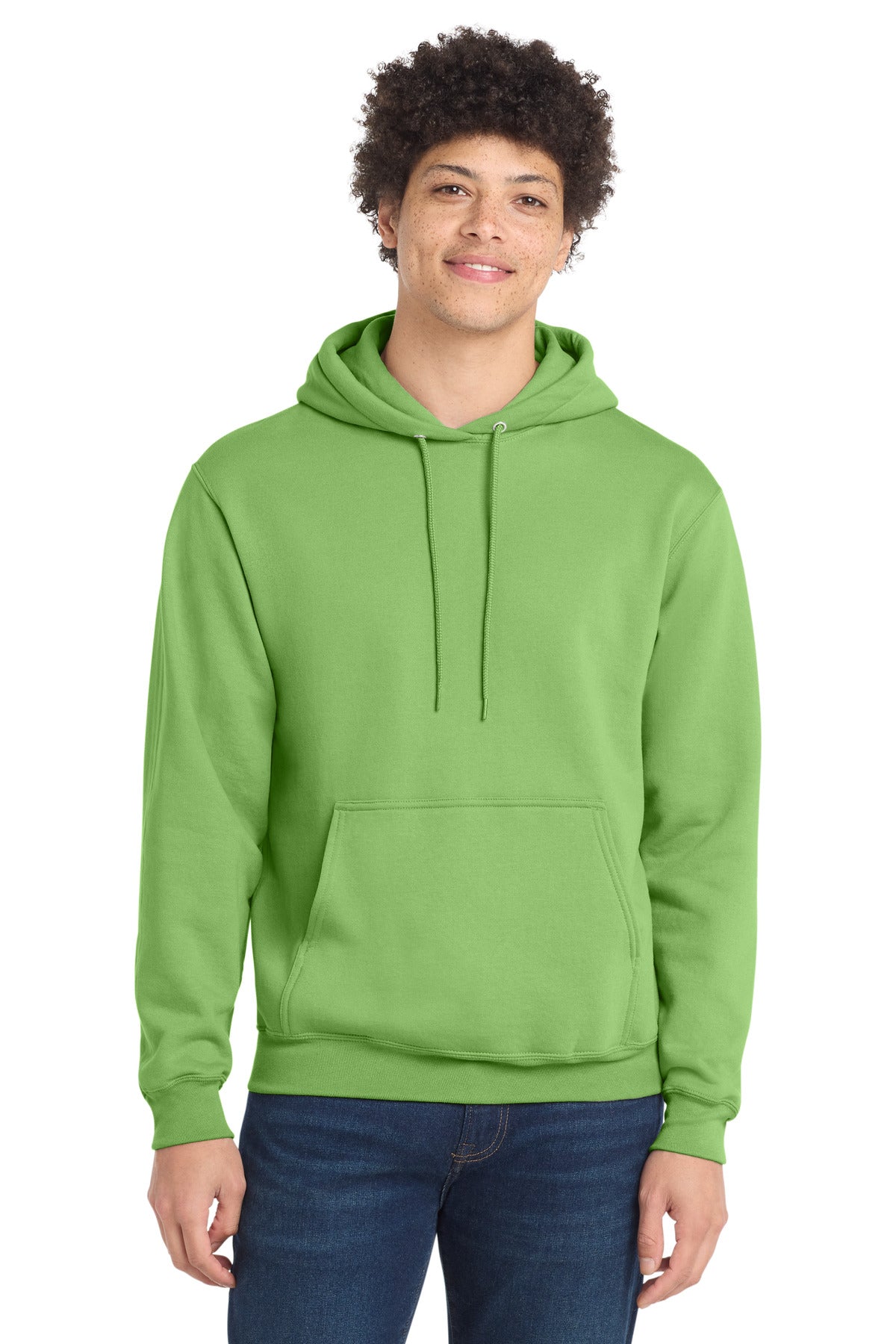Custom Lime Core Fleece Hoodie PC78H, personalized by SanCanDo Swag in Argyle, TX