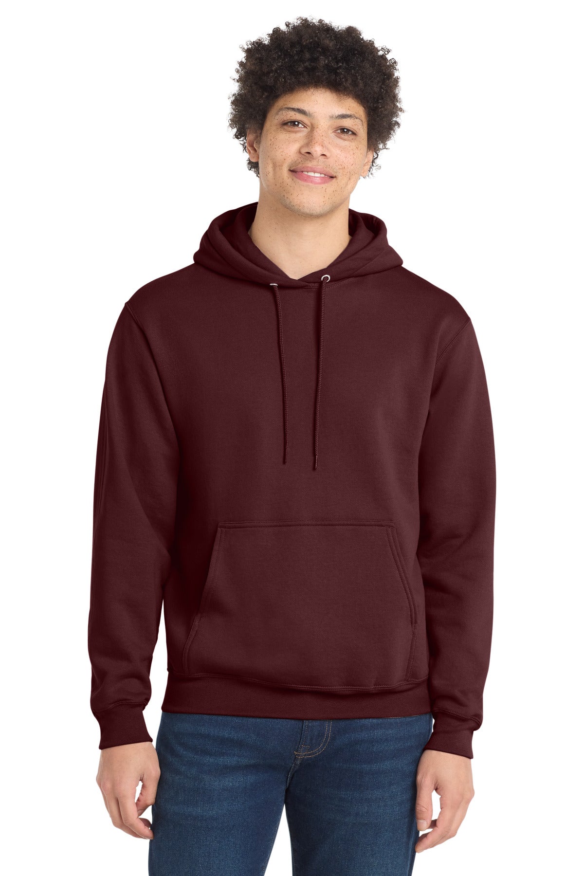 Custom Maroon Core Fleece Hoodie PC78H, personalized by SanCanDo Swag in Argyle, TX