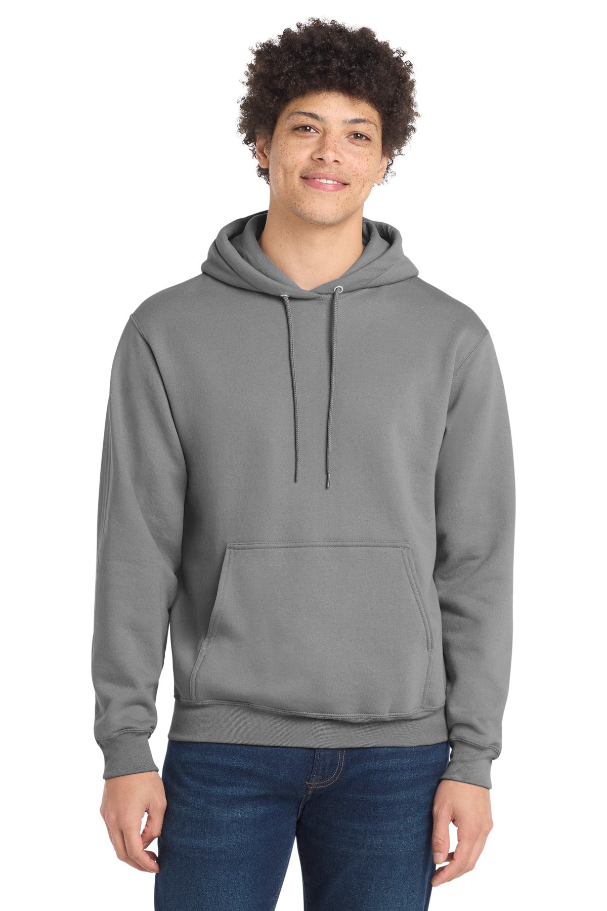 Custom Medium Grey Core Fleece Hoodie PC78H, personalized by SanCanDo Swag in Argyle, TX