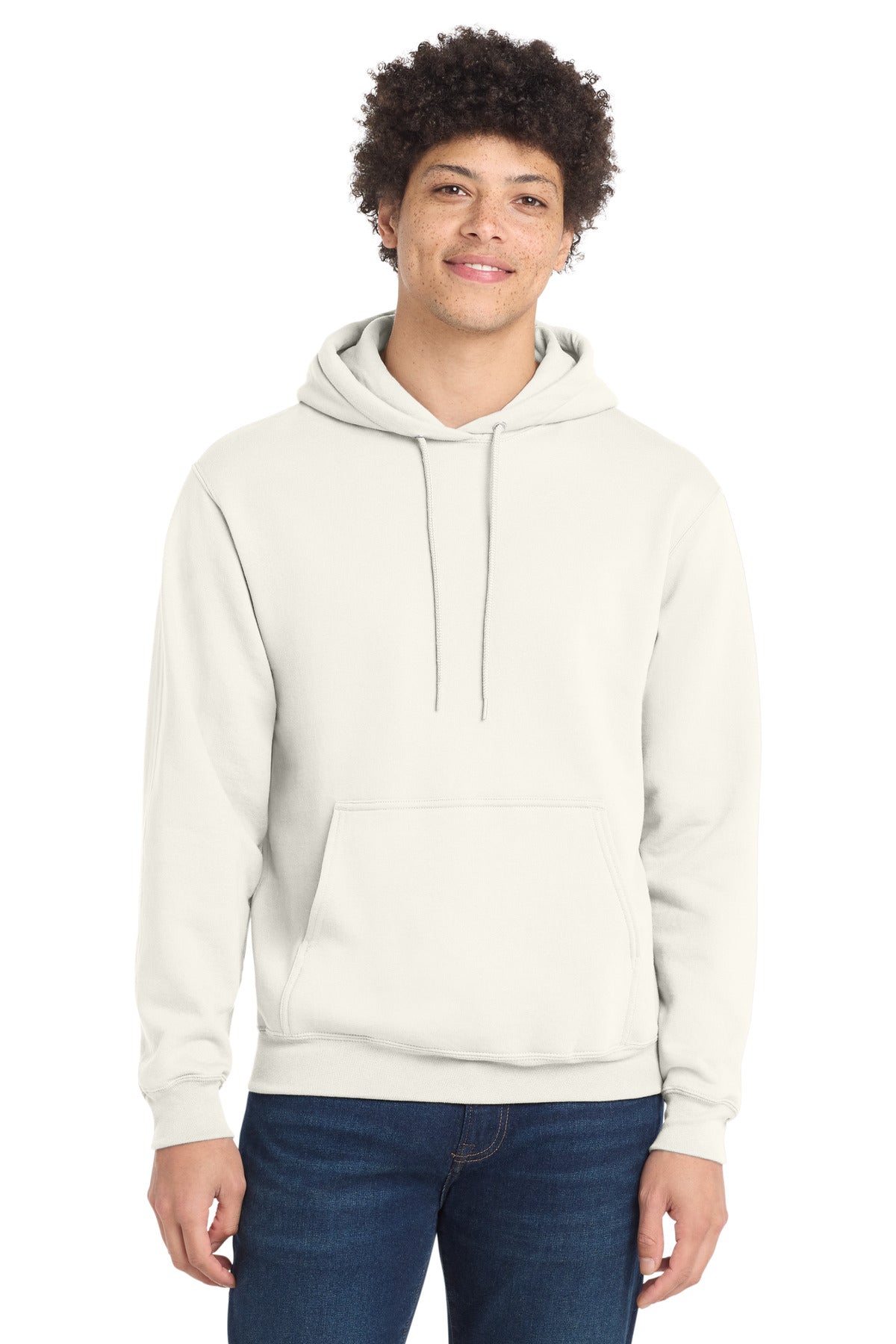 Custom Ivory Core Fleece Hoodie PC78H, personalized by SanCanDo Swag in Argyle, TX