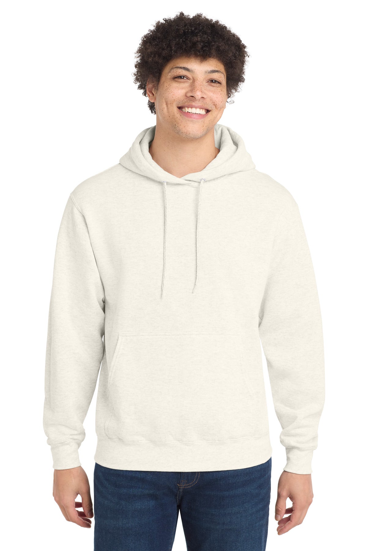 Custom Oatmeal Heather Core Fleece Hoodie PC78H, personalized by SanCanDo Swag in Argyle, TX