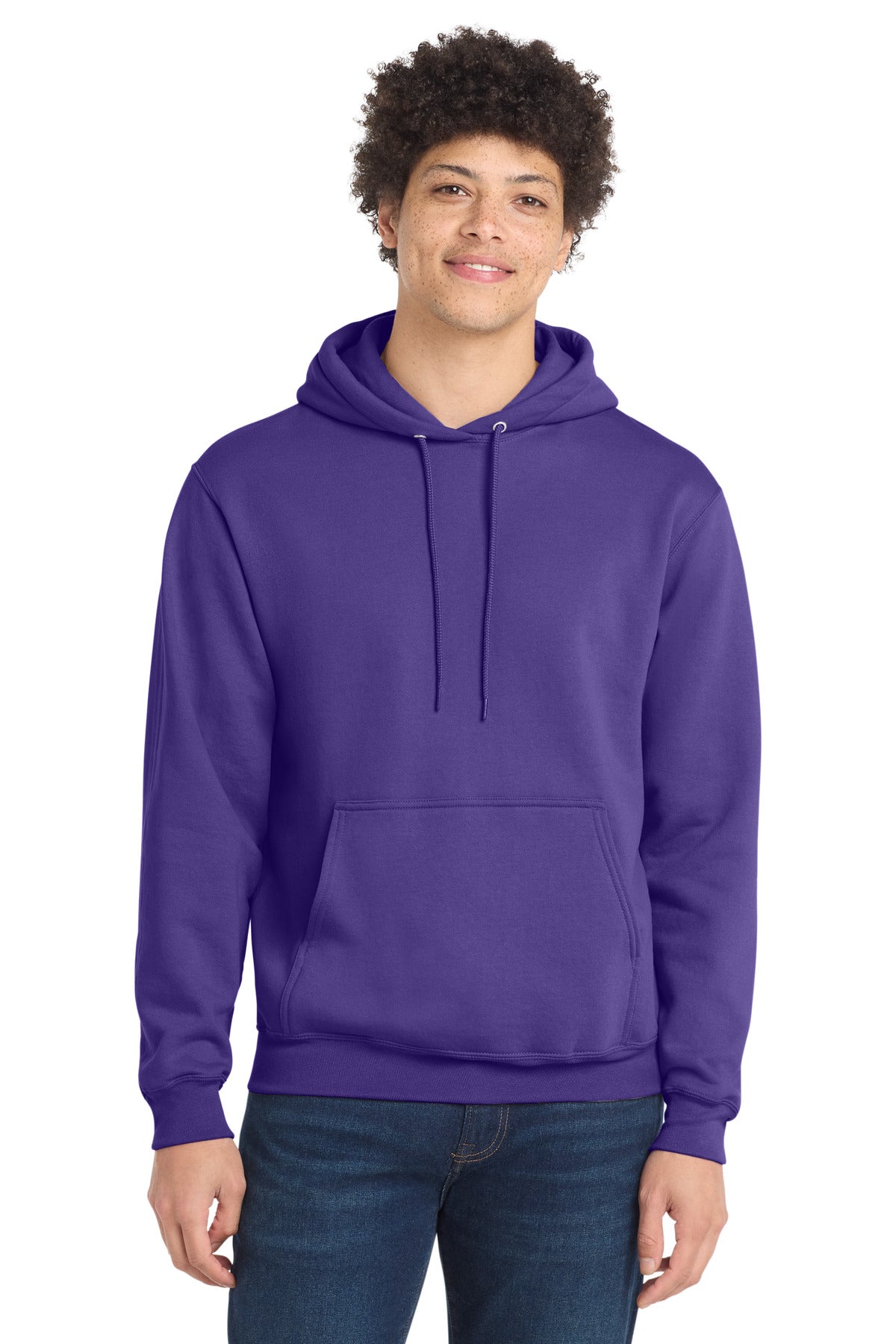 Custom Purple Core Fleece Hoodie PC78H, personalized by SanCanDo Swag in Argyle, TX