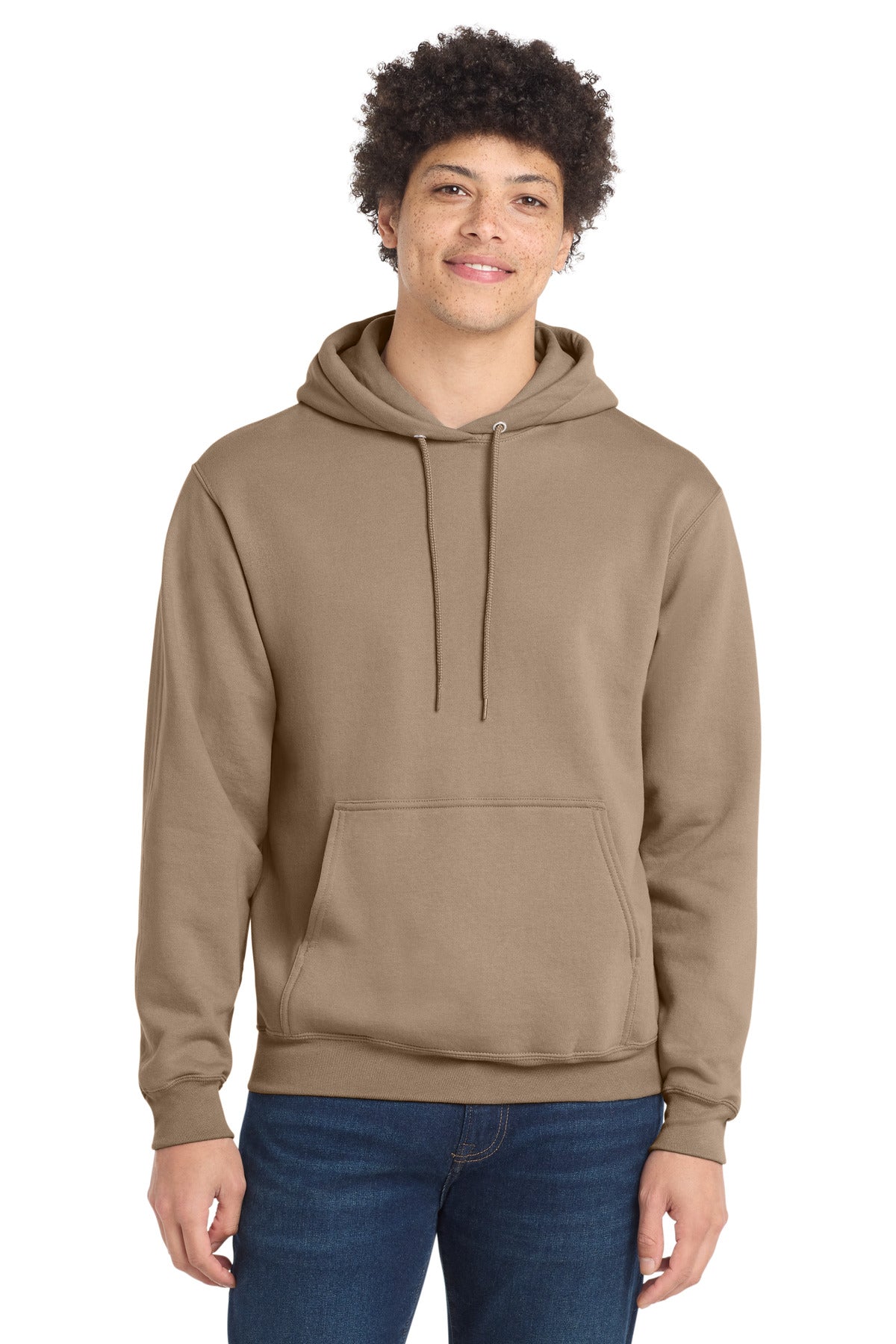 Custom Sand Core Fleece Hoodie PC78H, personalized by SanCanDo Swag in Argyle, TX