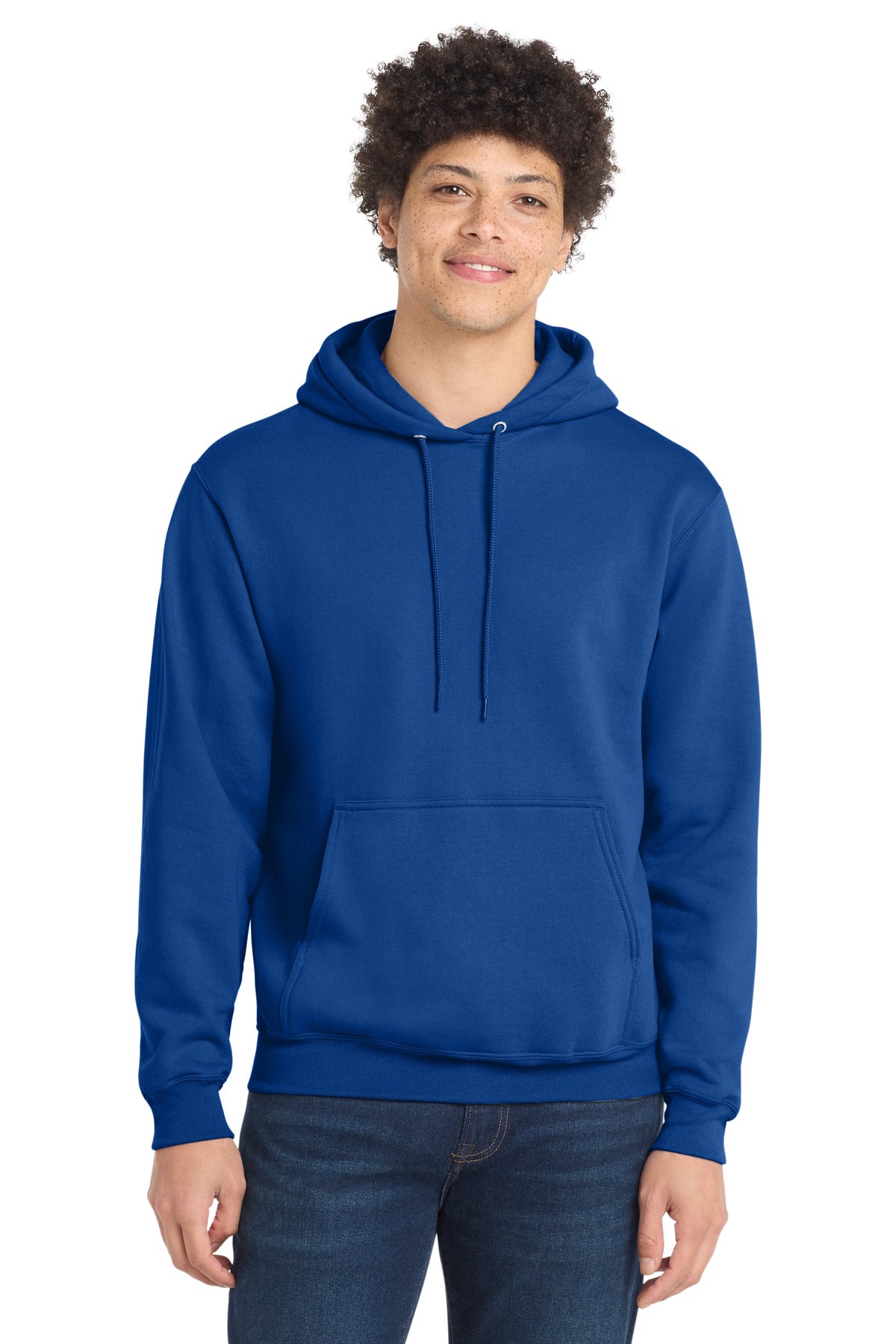 Custom True Royal Core Fleece Hoodie PC78H, personalized by SanCanDo Swag in Argyle, TX