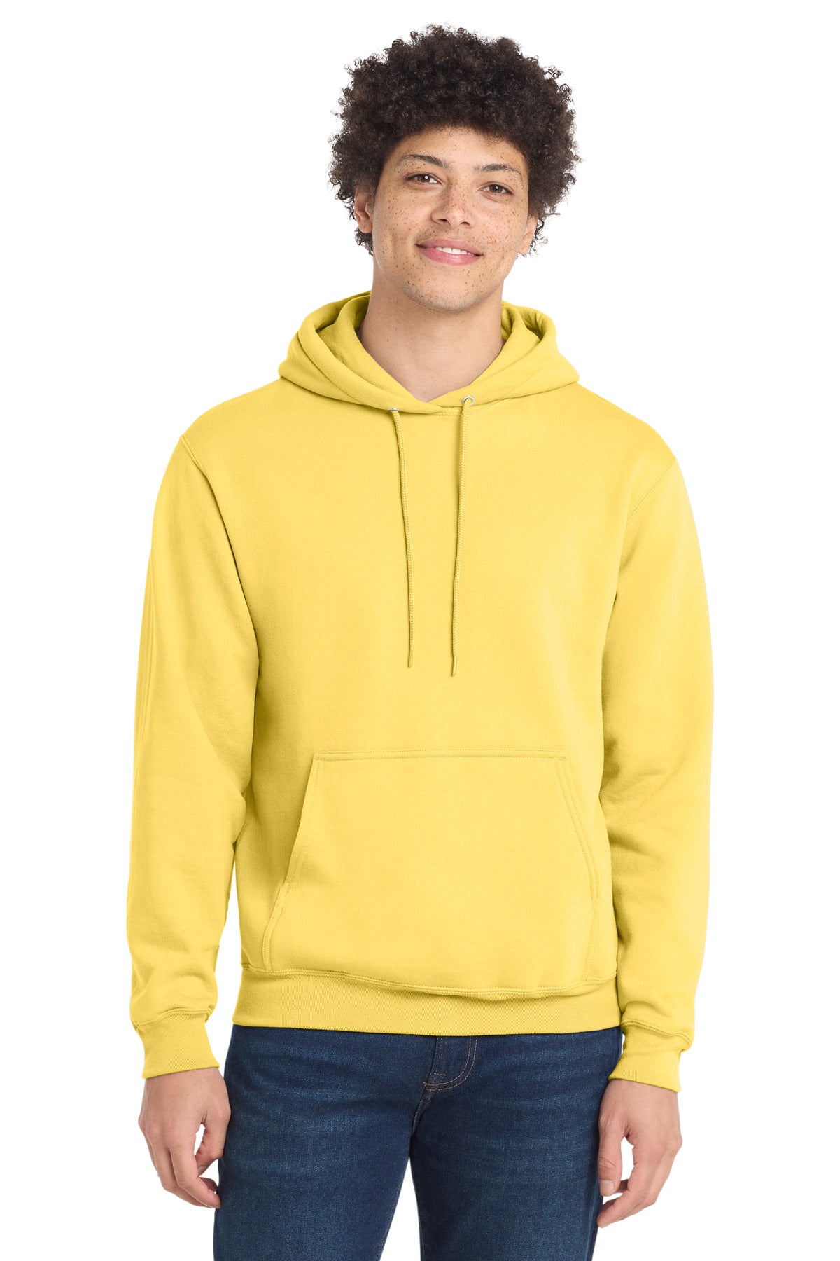 Custom Yellow Core Fleece Hoodie PC78H, personalized by SanCanDo Swag in Argyle, TX